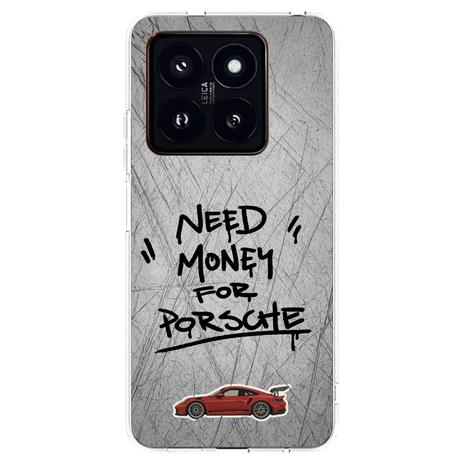Picasee Xiaomi 14 Pro Hülle - Transparentes Silikon - Grey Drift