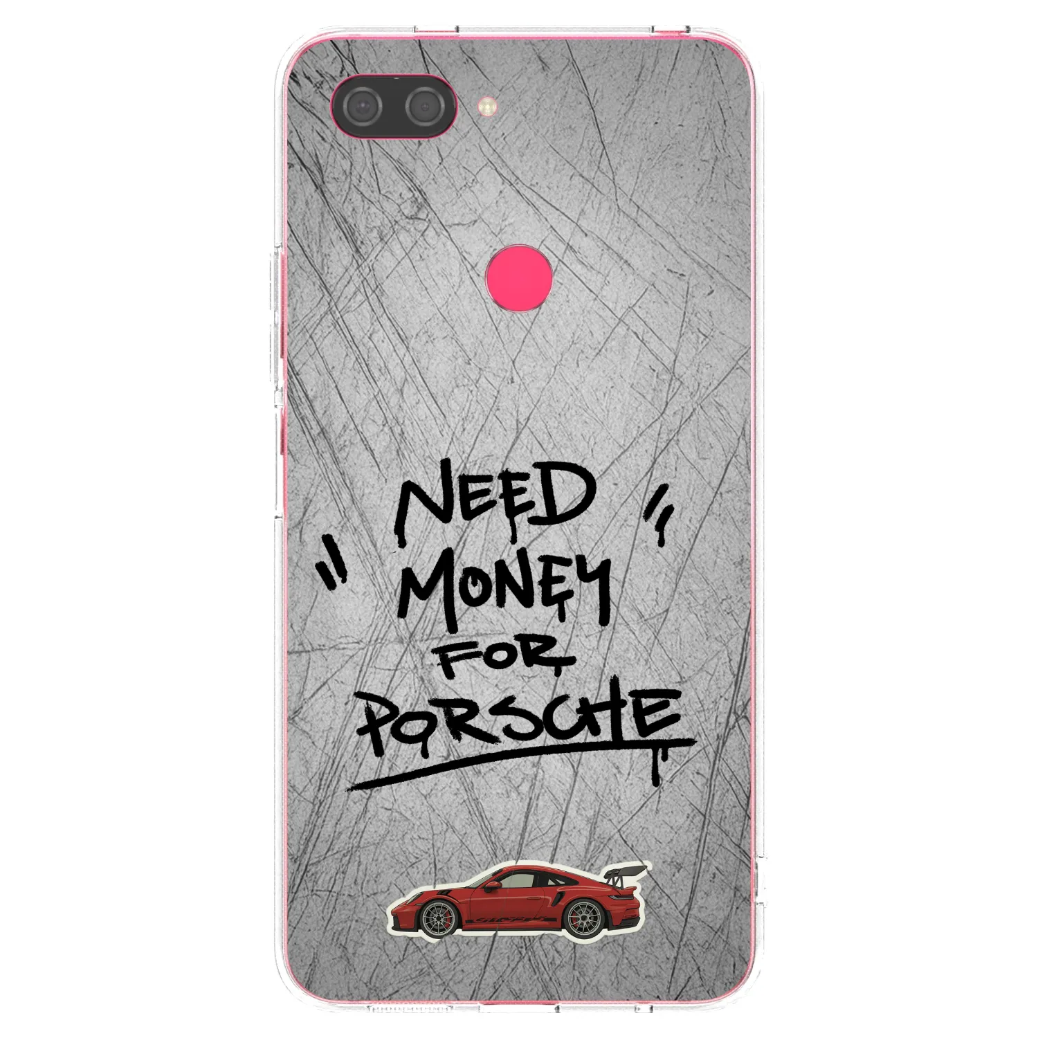 Picasee Xiaomi Mi 8 Lite Hülle - Transparentes Silikon - Grey Drift