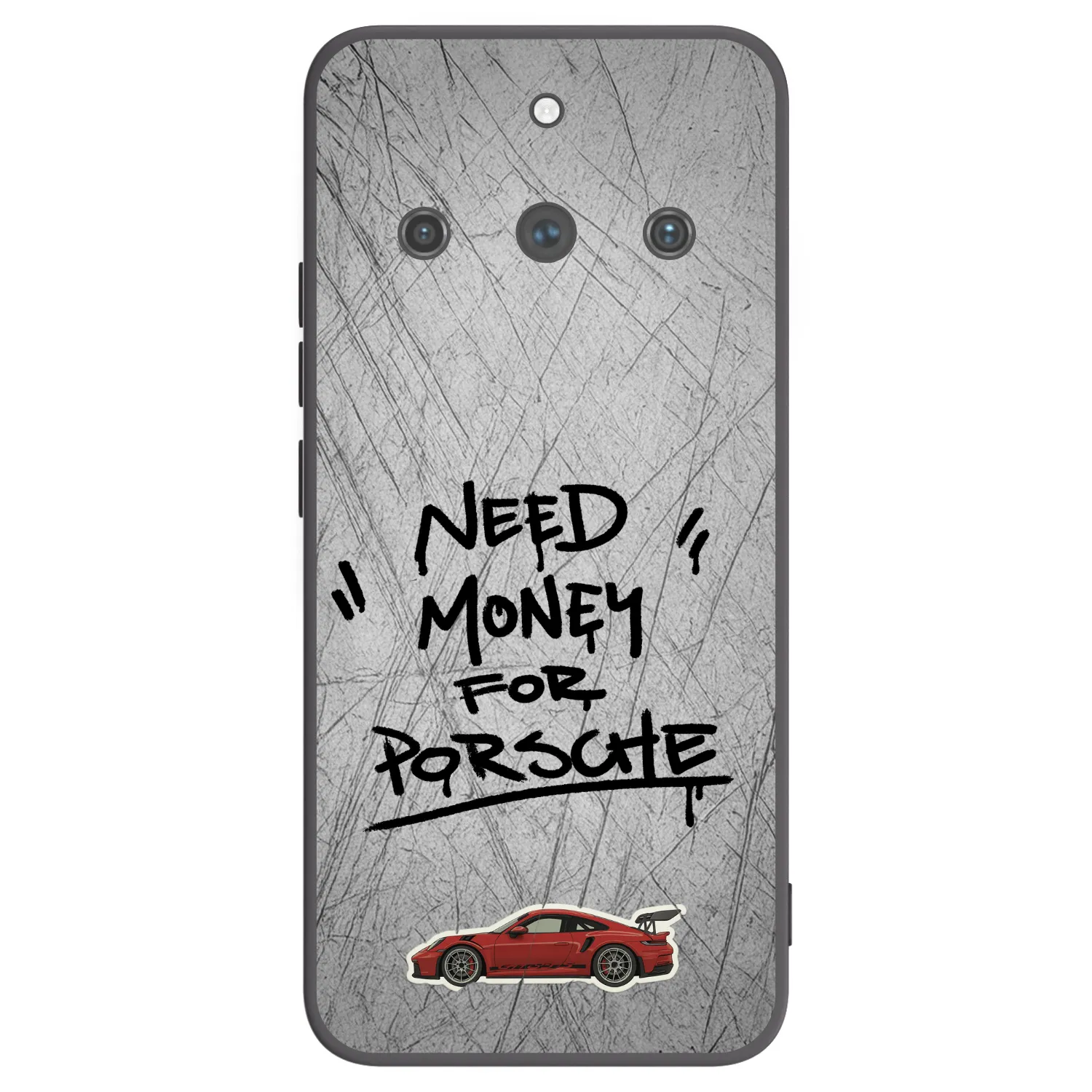 Picasee Realme 11 Pro+ Hülle - Schwarzes Silikon - Grey Drift