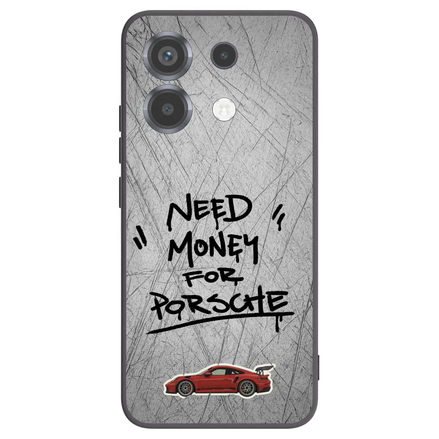 Picasee Xiaomi Poco X6 Hülle - Schwarzes Silikon - Grey Drift