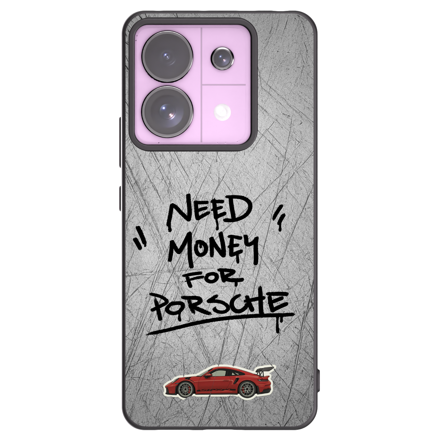 Picasee Xiaomi Redmi Note 13 Pro 5G Hülle - Schwarzes Silikon - Grey Drift