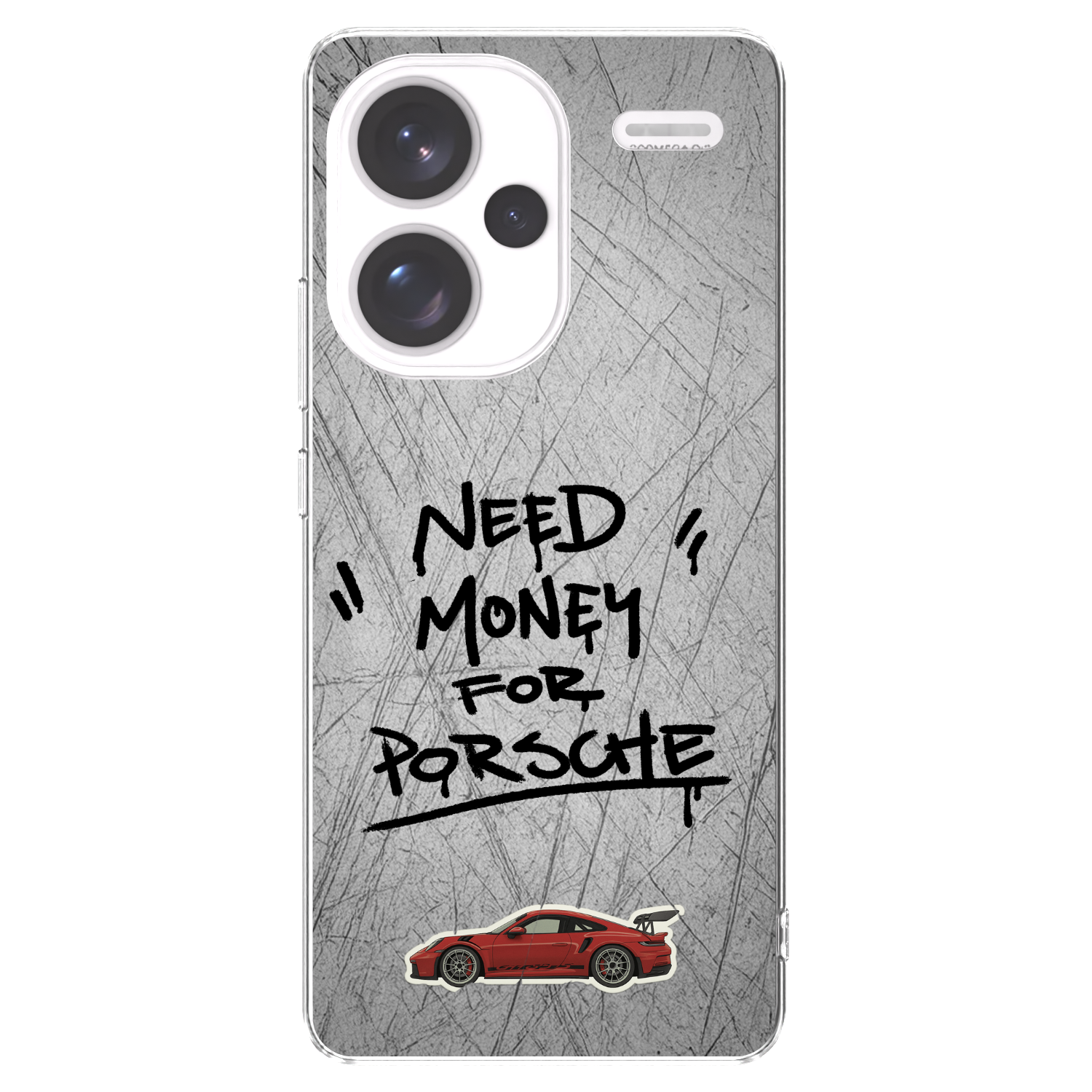 Picasee Xiaomi Redmi Note 13 Pro+ 5G Hülle - Transparentes Silikon - Grey Drift