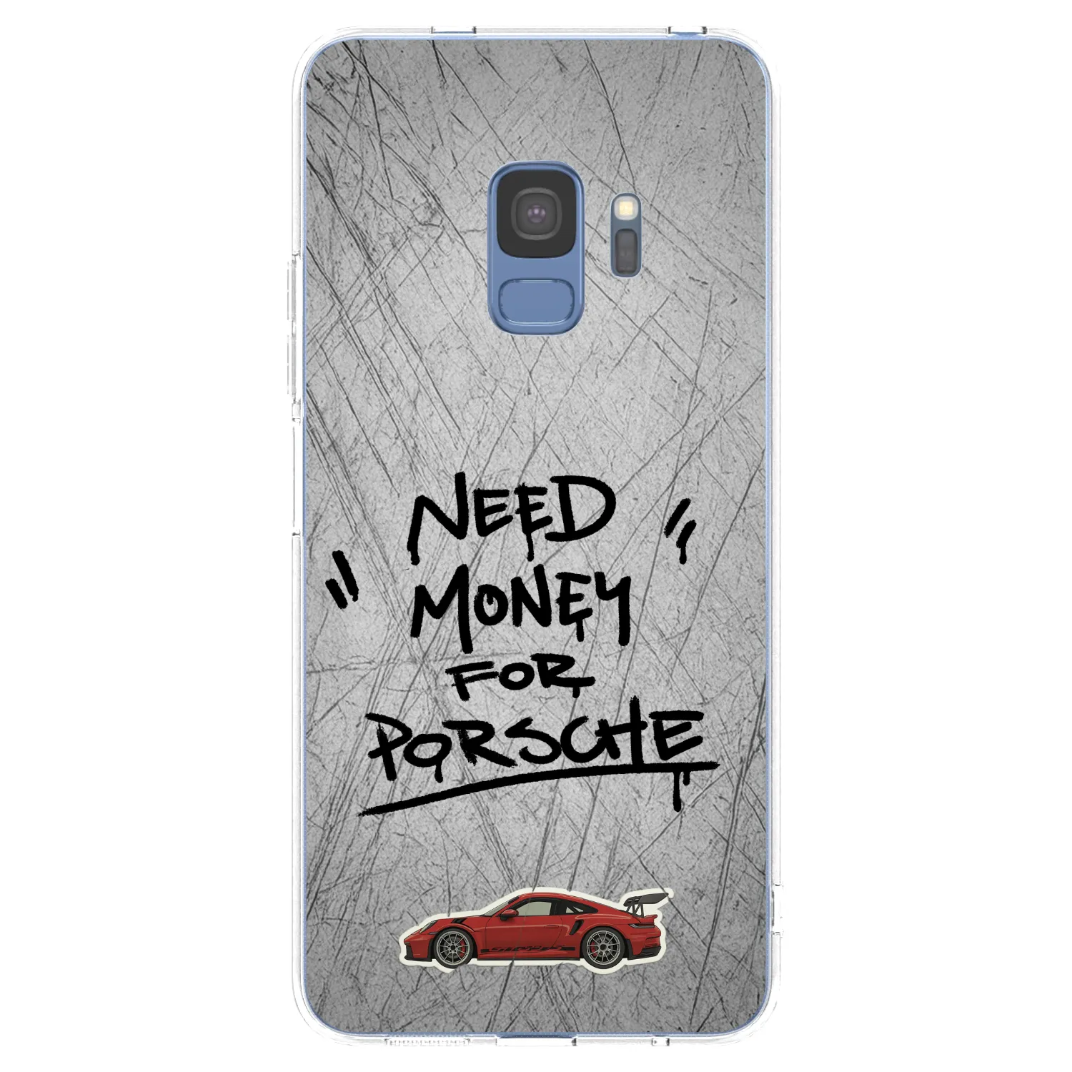 Picasee Samsung Galaxy S9 G960F Hülle - Transparentes Silikon - Grey Drift