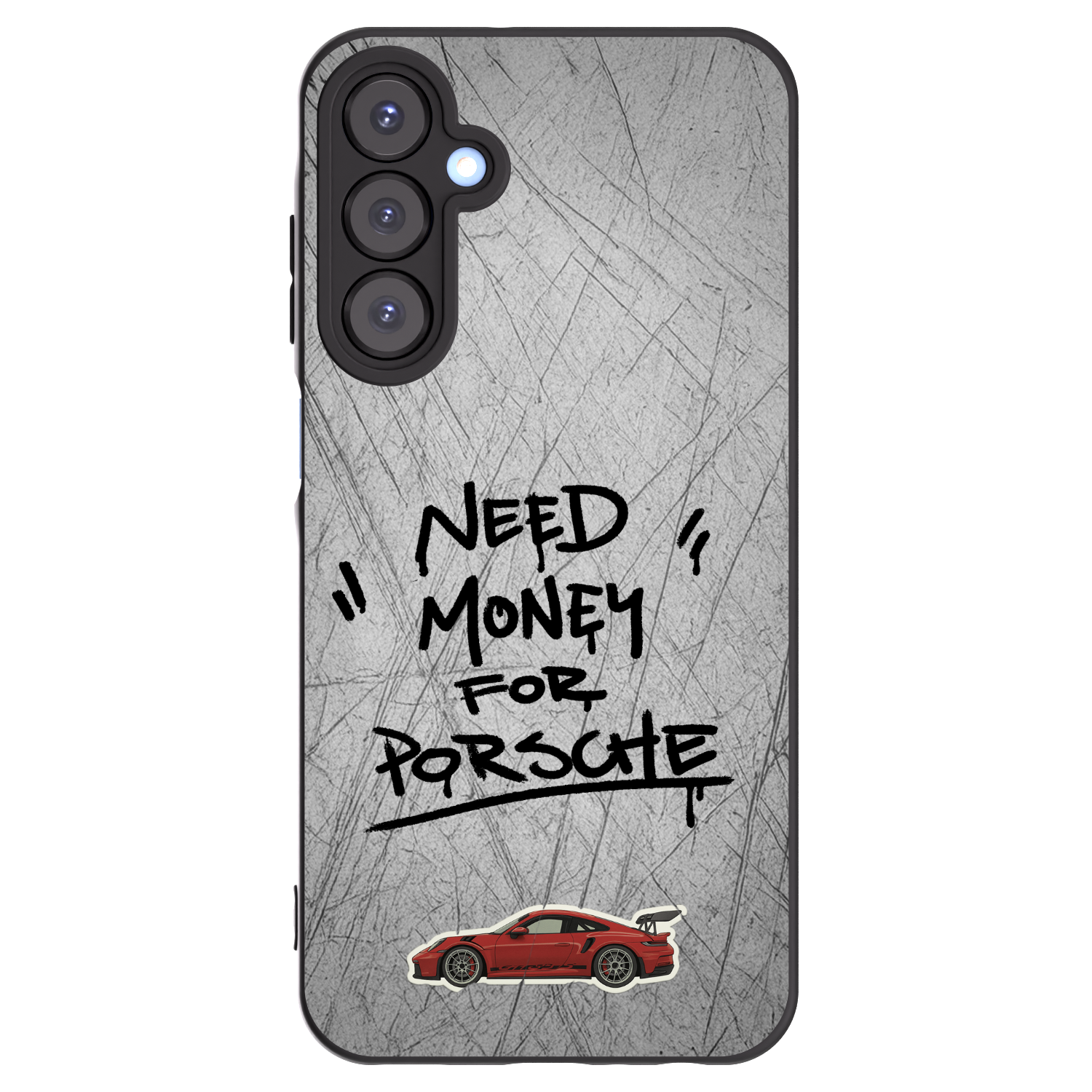 Picasee Samsung Galaxy A25 A256B 5G Hülle - Schwarzes Silikon - Grey Drift