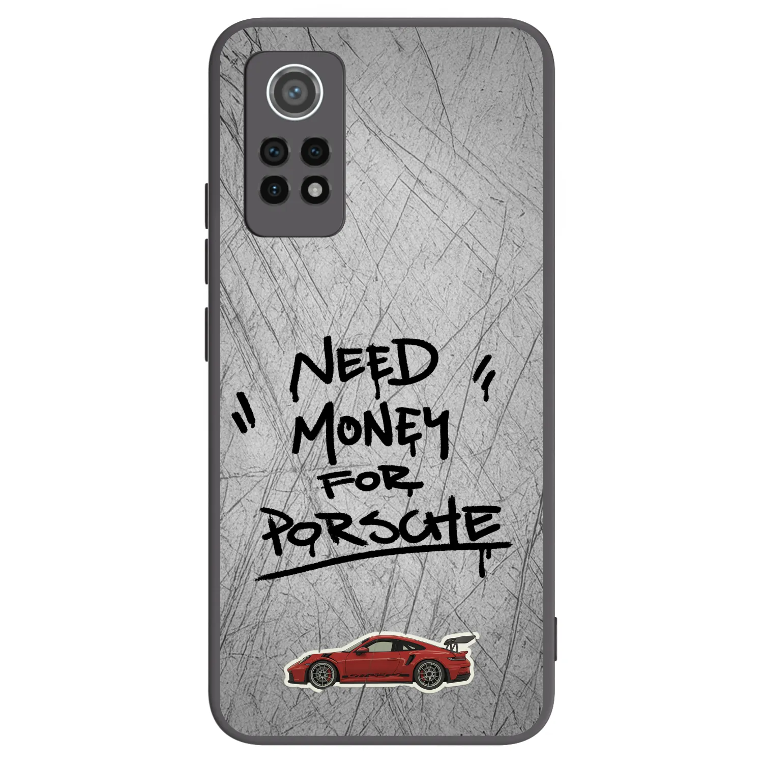 Picasee Xiaomi Redmi Note 12 Pro 4G Hülle - Schwarzes Silikon - Grey Drift