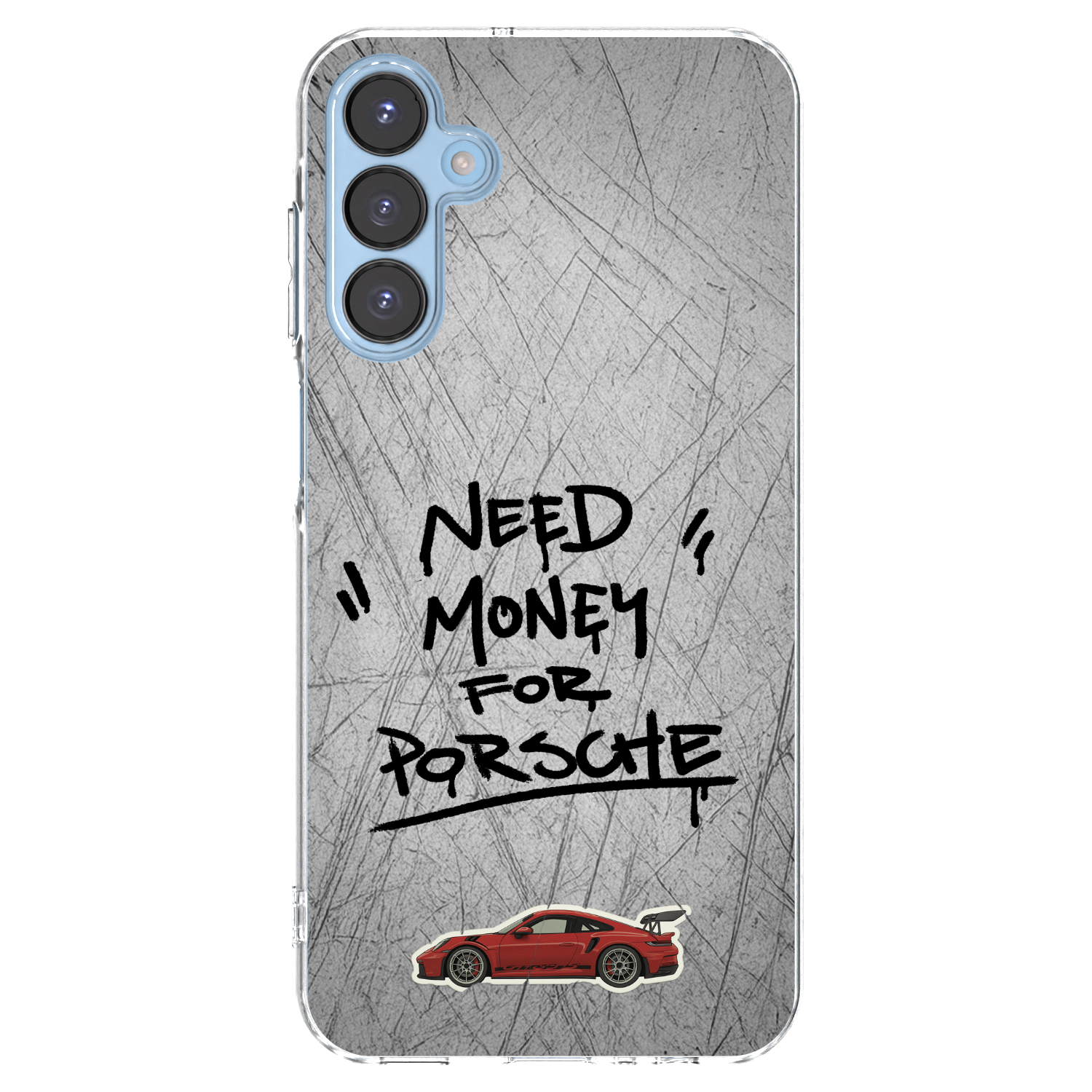 Picasee Samsung Galaxy A15 A156B 5G Hülle - Transparentes Silikon - Grey Drift