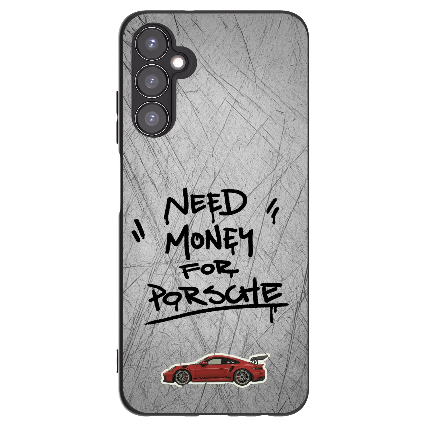 Picasee Samsung Galaxy A05s A057G Hülle - Schwarzes Silikon - Grey Drift