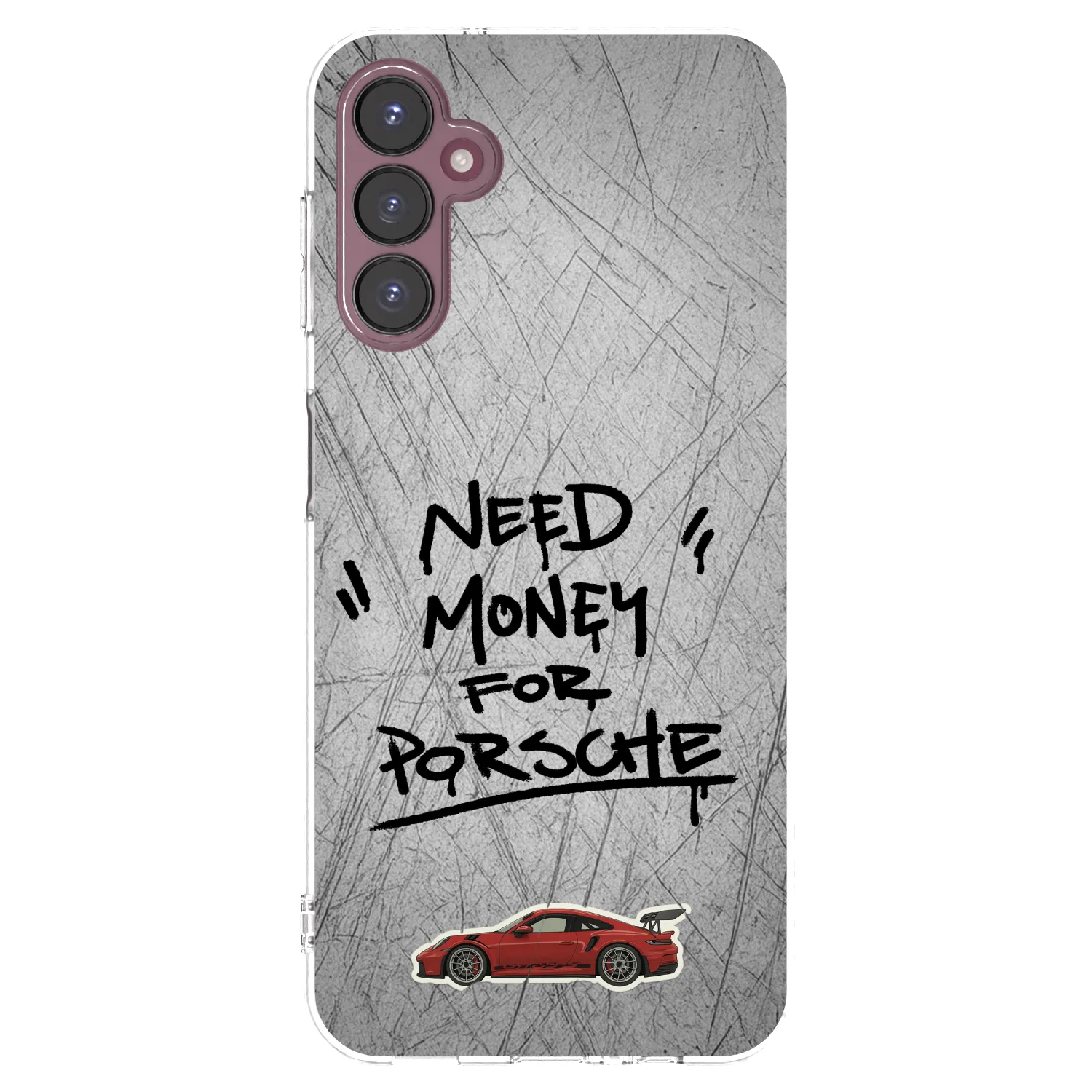 Picasee Samsung Galaxy A05s A057G Hülle - Transparentes Silikon - Grey Drift
