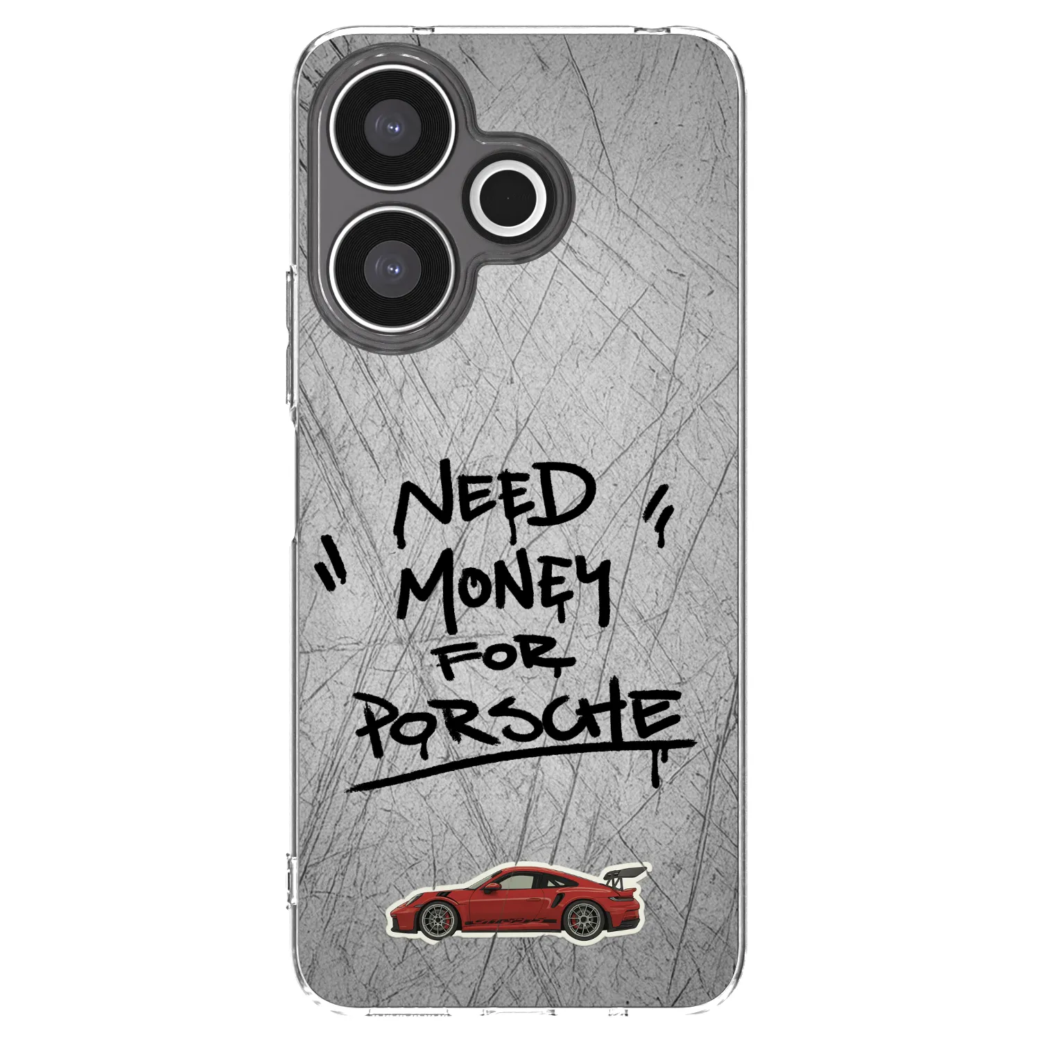 Picasee Xiaomi Redmi 13 4G Hülle - Transparentes Silikon - Grey Drift