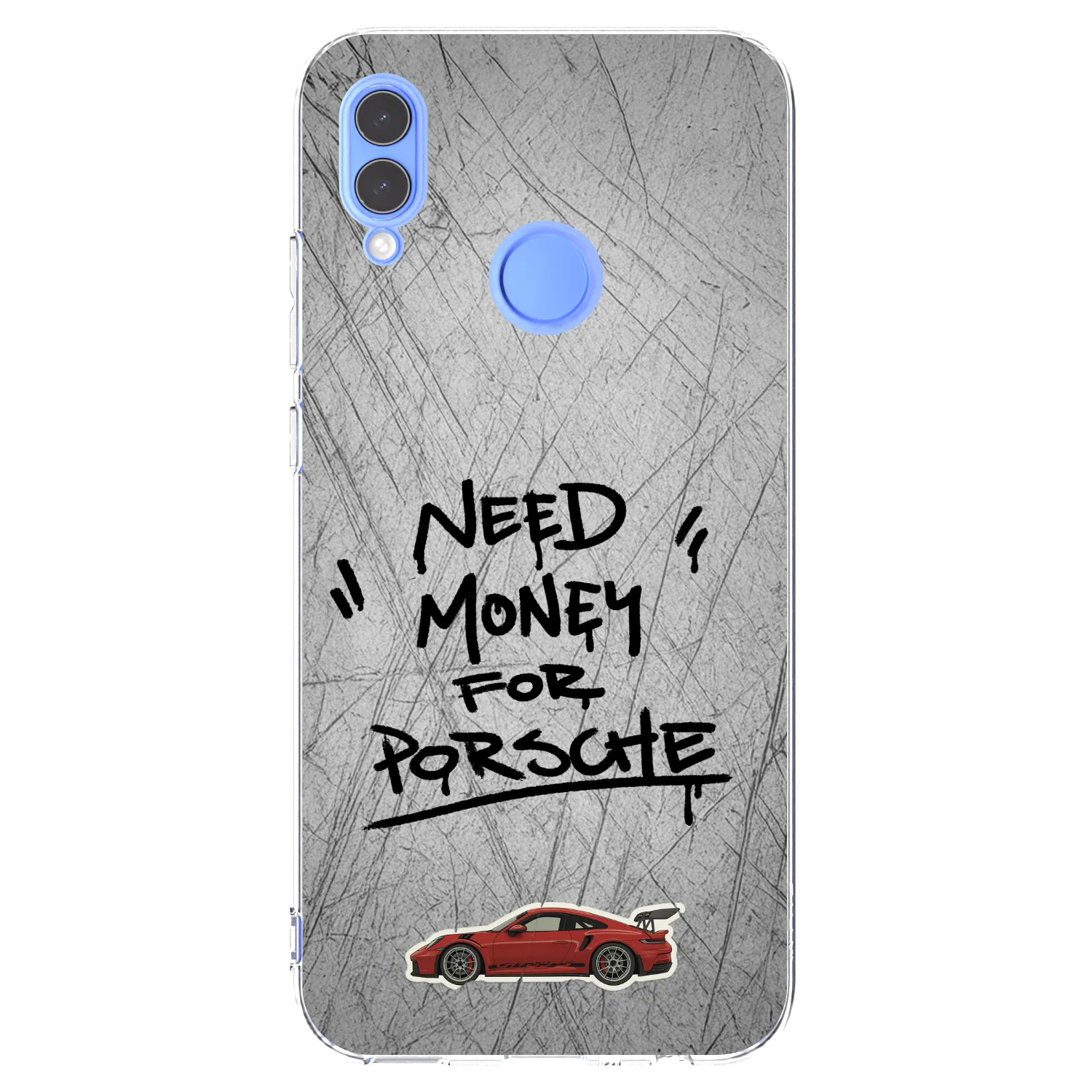 Picasee Honor 10 Lite Hülle - Transparentes Silikon - Grey Drift