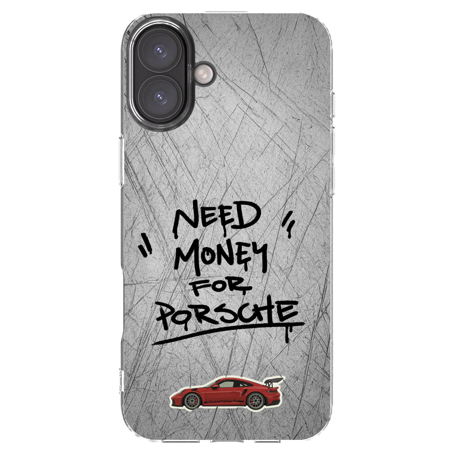 Picasee Apple iPhone 16 Plus Hülle - Transparentes Silikon - Grey Drift
