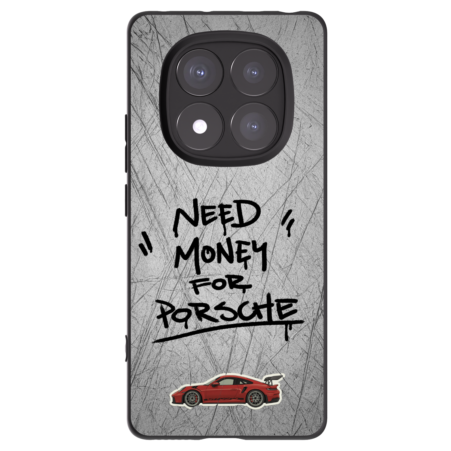 Picasee Xiaomi Redmi Note 14 Pro+ 5G Hülle - Schwarzes Silikon - Grey Drift