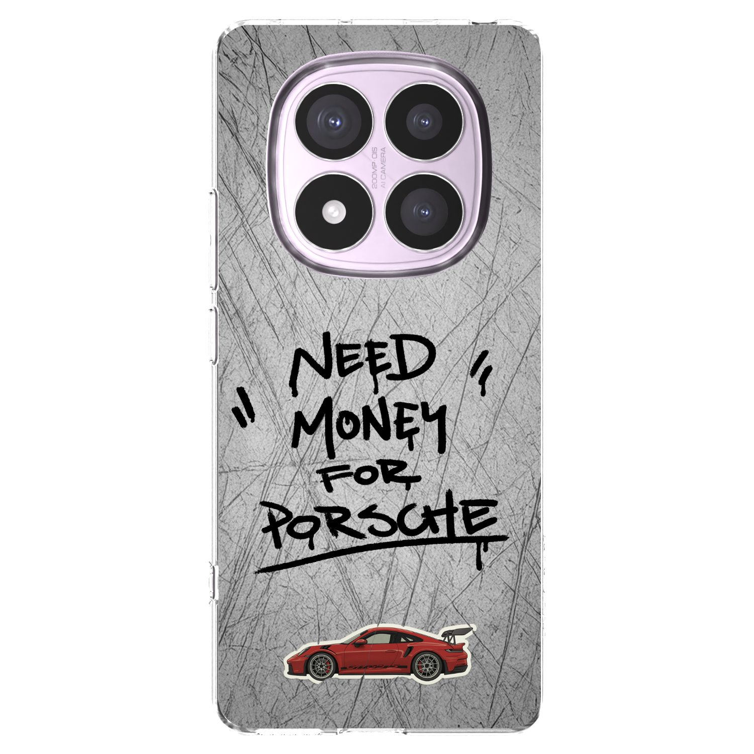 Picasee Xiaomi Redmi Note 14 Pro 5G Hülle - Transparentes Silikon - Grey Drift