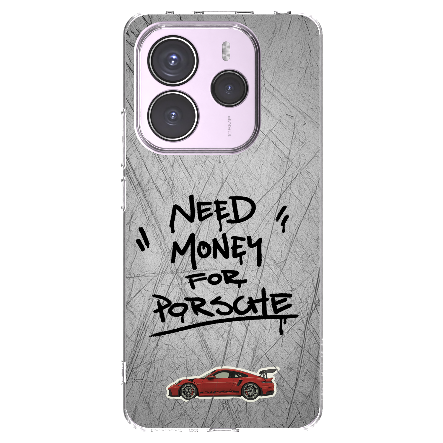 Picasee Xiaomi Redmi Note 14 5G Hülle - Transparentes Silikon - Grey Drift