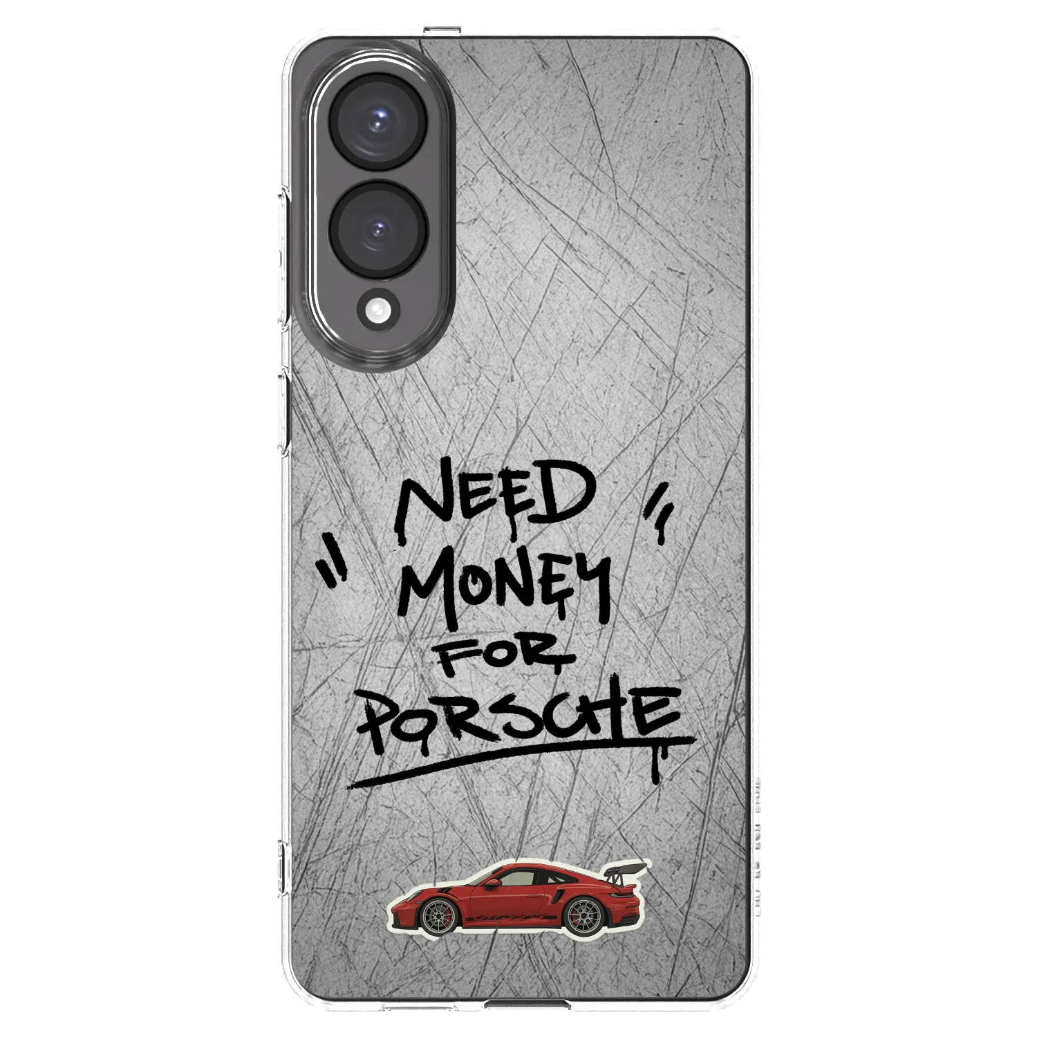 Picasee Samsung Galaxy S25 Edge 5G Hülle - Transparentes Silikon - Grey Drift