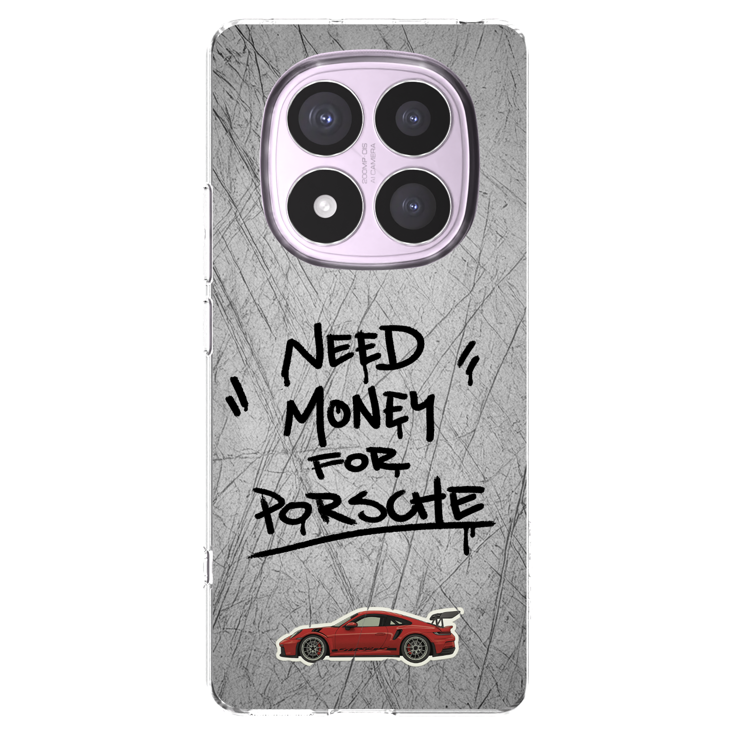 Picasee Xiaomi Redmi Note 14 Pro 4G Hülle - Transparentes Silikon - Grey Drift