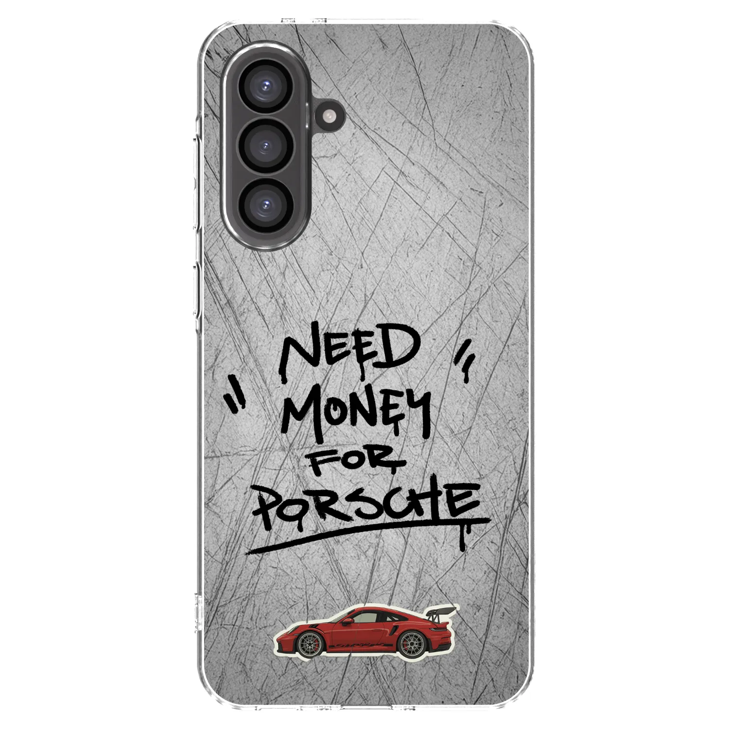 Picasee Samsung Galaxy A56 5G A566B Hülle - Transparentes Silikon - Grey Drift