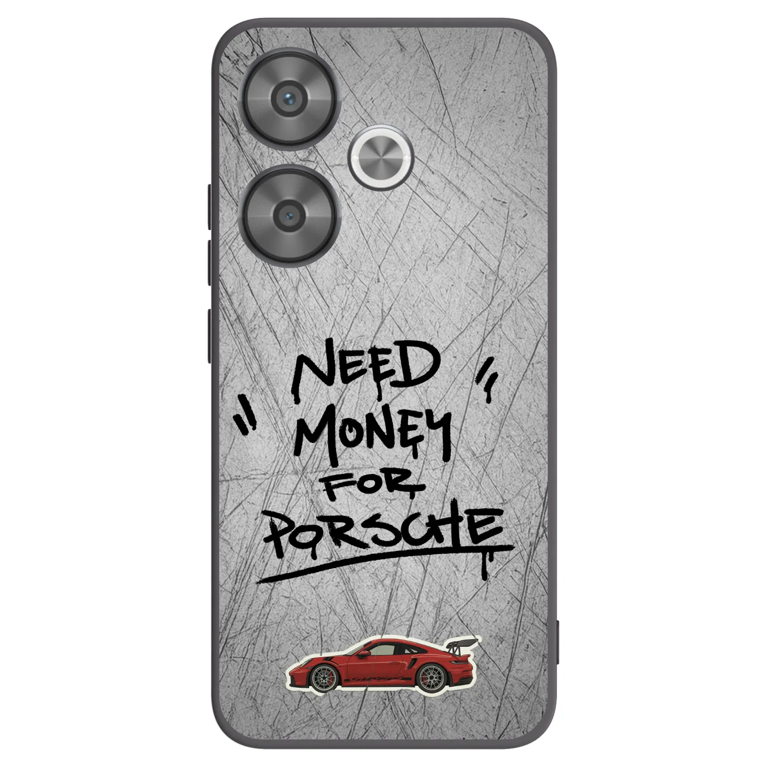 Picasee Xiaomi Poco F6 Hülle - Schwarzes Silikon - Grey Drift