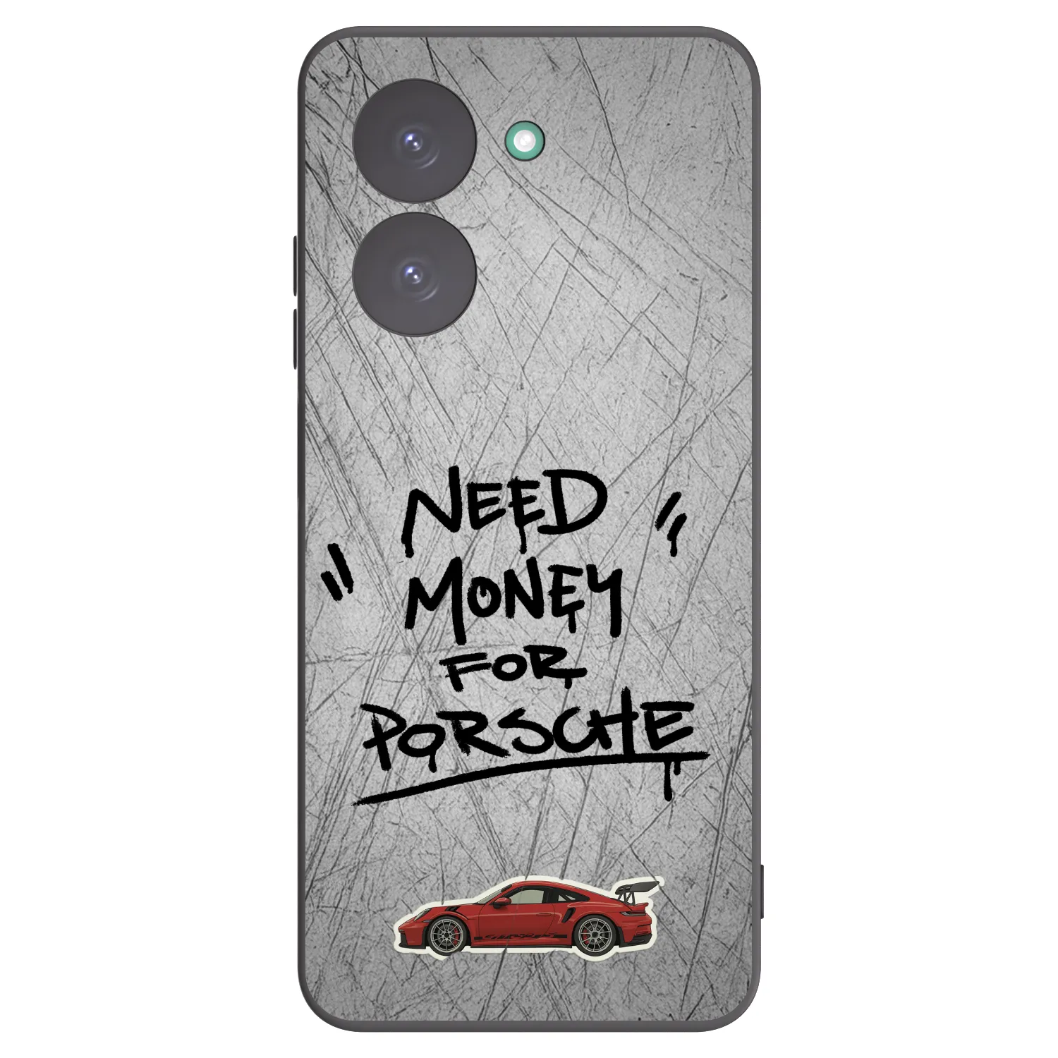 Picasee Xiaomi Redmi A5 Hülle - Schwarzes Silikon - Grey Drift