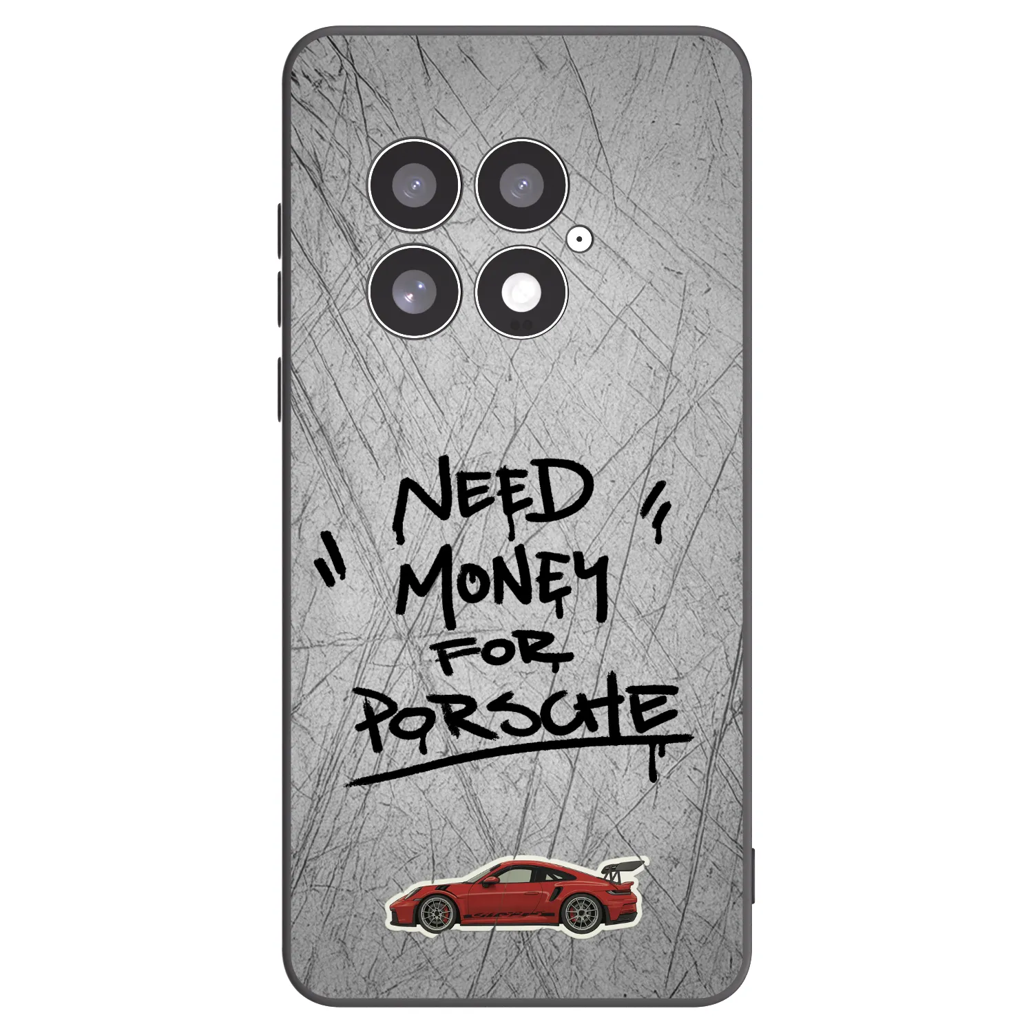 Picasee OnePlus 13 5G Hülle - Schwarzes Silikon - Grey Drift