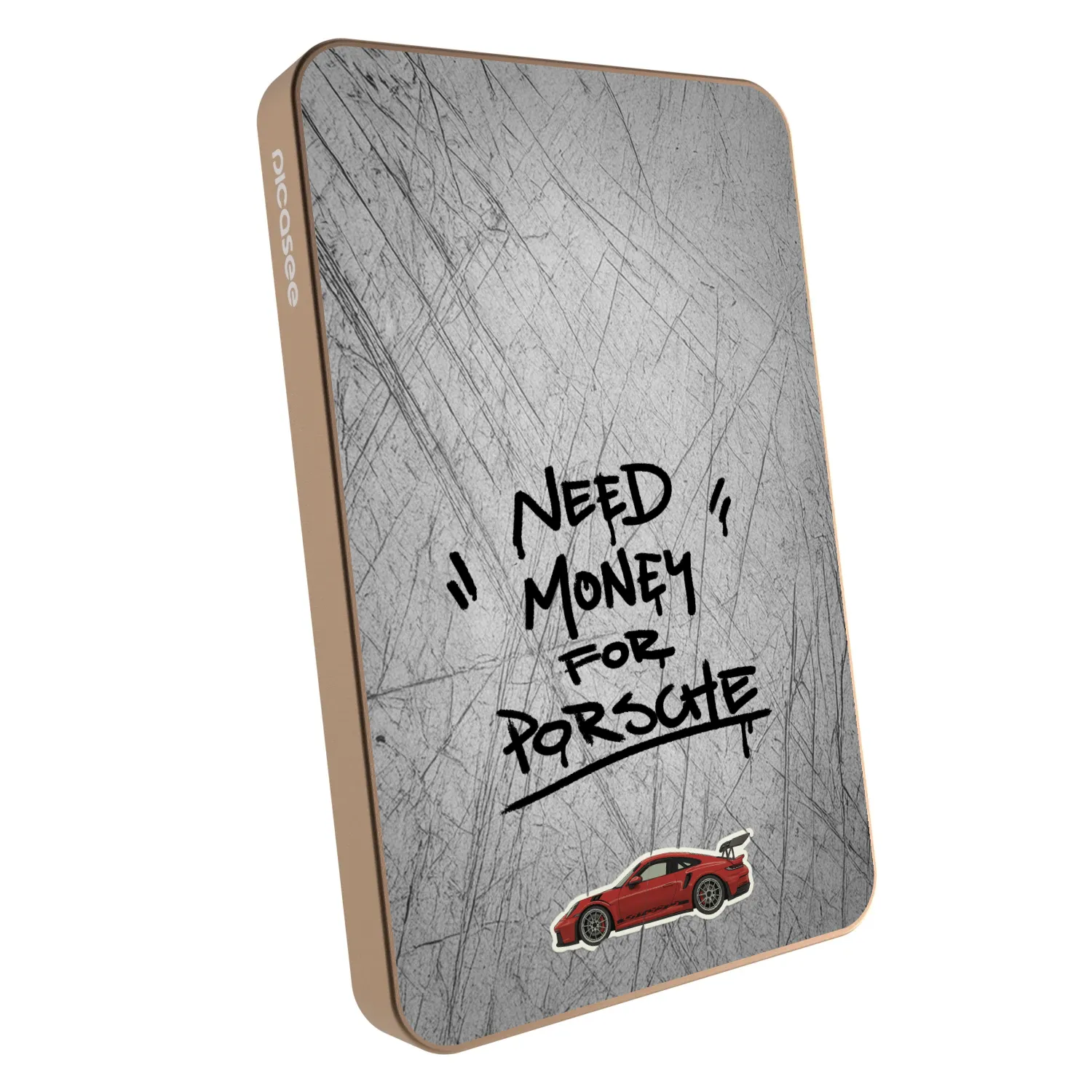 Picasee Powerbank mit MagSafe 5 000 mAh Golden - Grey Drift