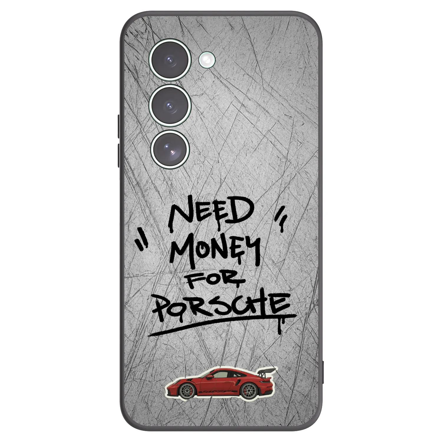 Picasee Xiaomi Redmi 15 5G Hülle - Schwarzes Silikon - Grey Drift