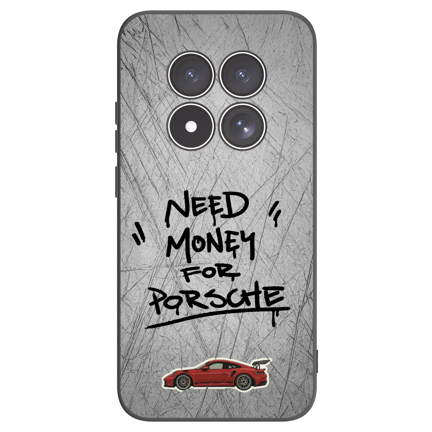Picasee Xiaomi Redmi Note 15 Pro 4G Hülle - Schwarzes Silikon - Grey Drift