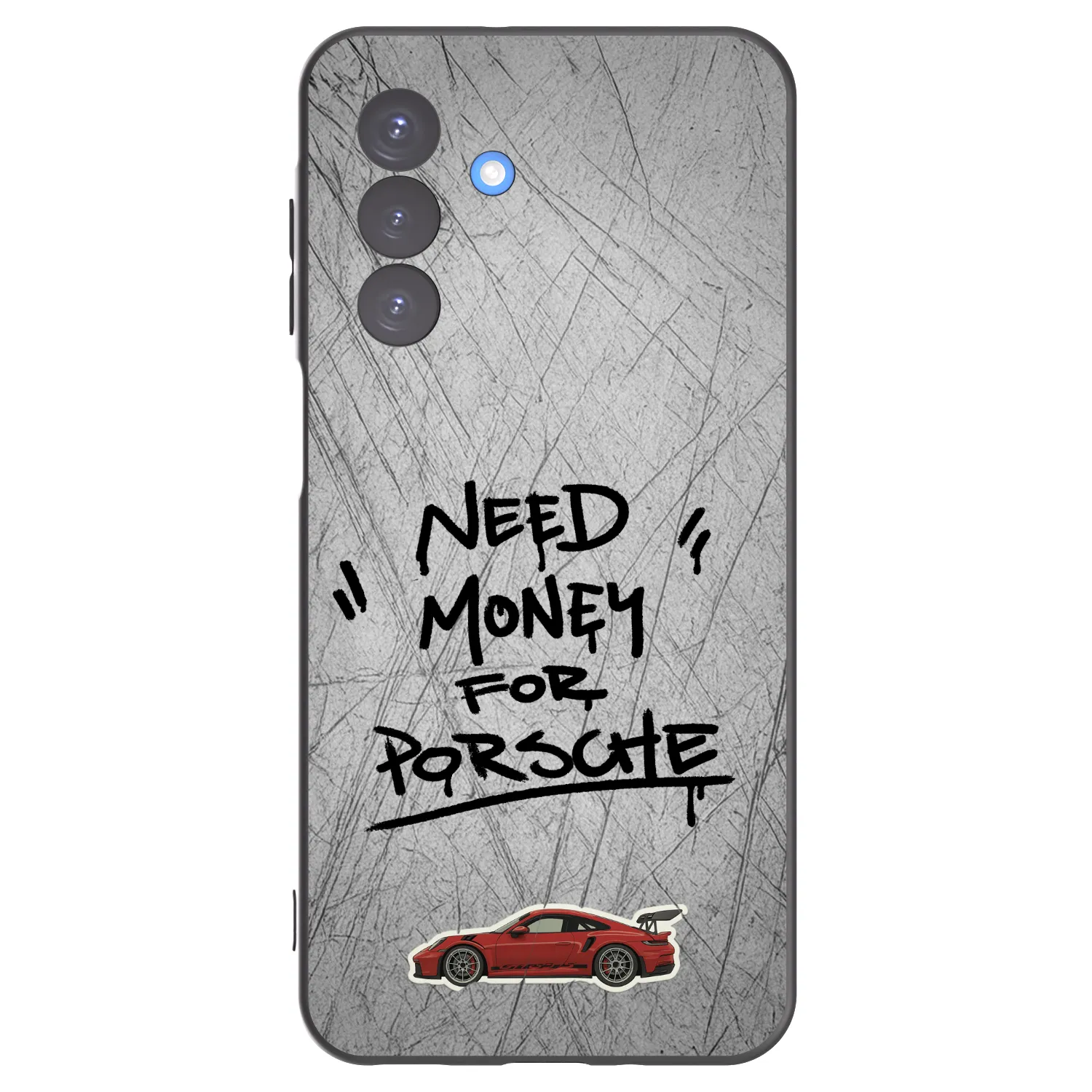 Picasee Samsung Galaxy A17 5G Hülle - Schwarzes Silikon - Grey Drift