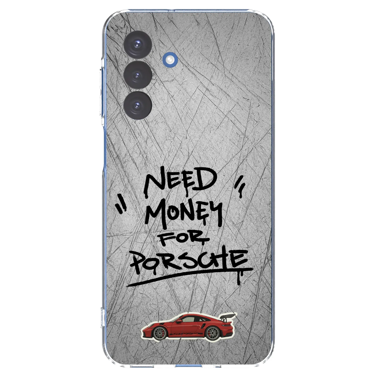 Picasee Samsung Galaxy A17 5G Hülle - Transparentes Silikon - Grey Drift