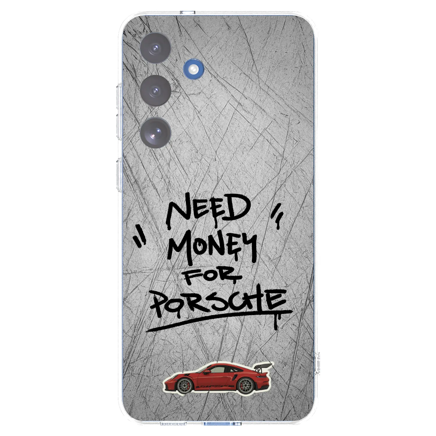 Picasee Samsung Galaxy S25 FE 5G Hülle - Transparentes Silikon - Grey Drift