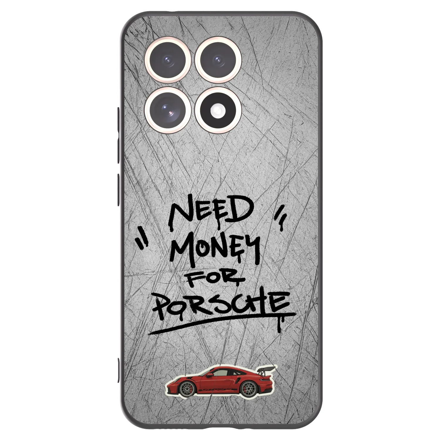 Picasee Xiaomi 15T Hülle - Schwarzes Silikon - Grey Drift