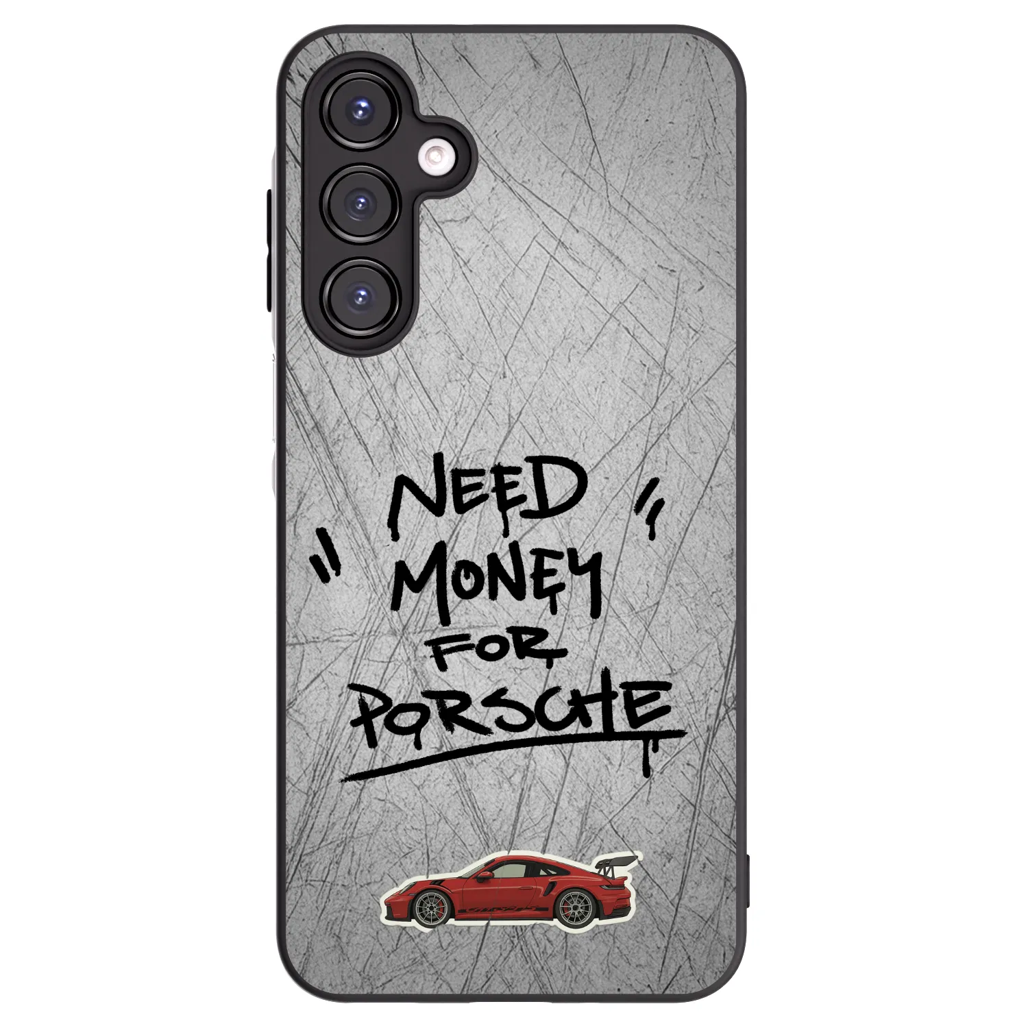 Picasee Samsung Galaxy A16 4G Hülle - Schwarzes Silikon - Grey Drift
