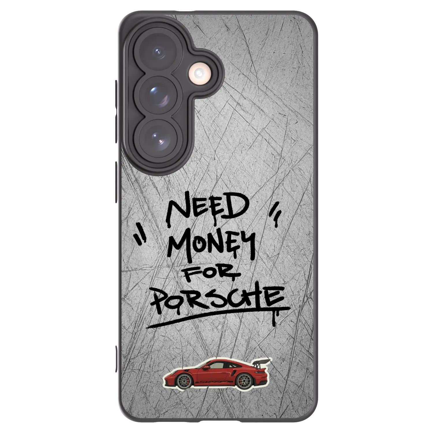 Picasee Samsung Galaxy S26 Hülle - Schwarzes Silikon - Grey Drift