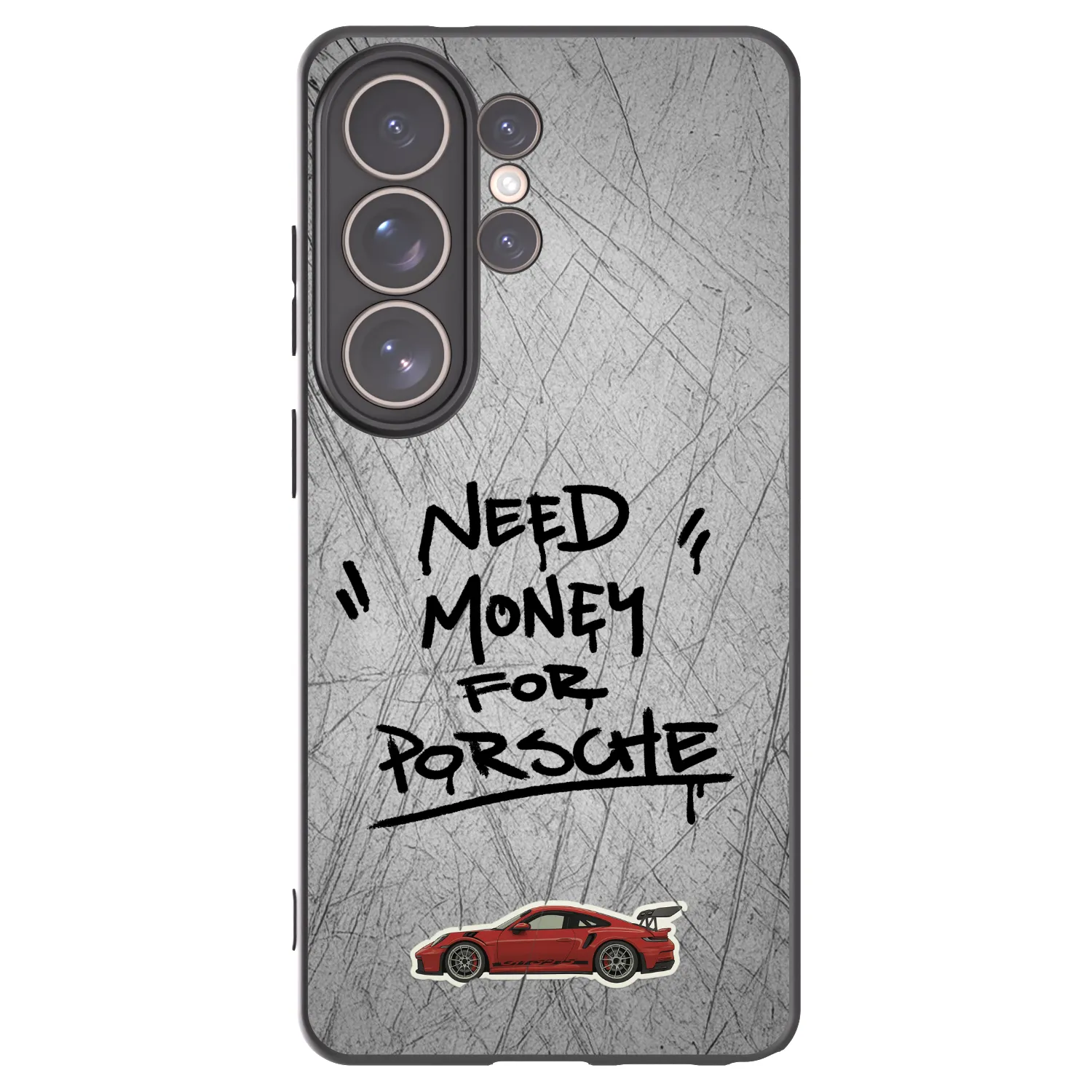 Picasee Samsung Galaxy S26 Ultra Hülle - Schwarzes Silikon - Grey Drift