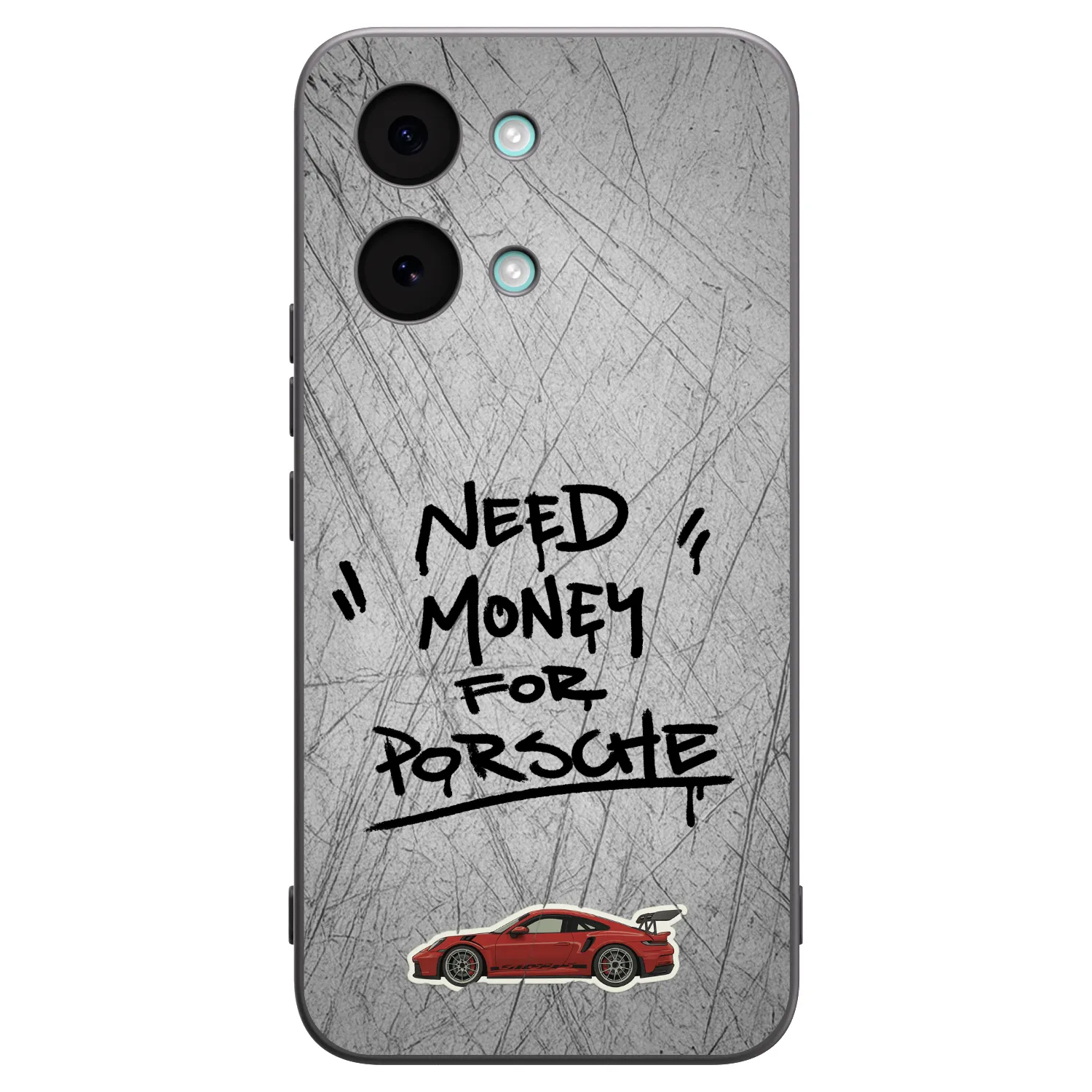 Picasee Xiaomi Poco X8 Pro Max Hülle - Schwarzes Silikon - Grey Drift