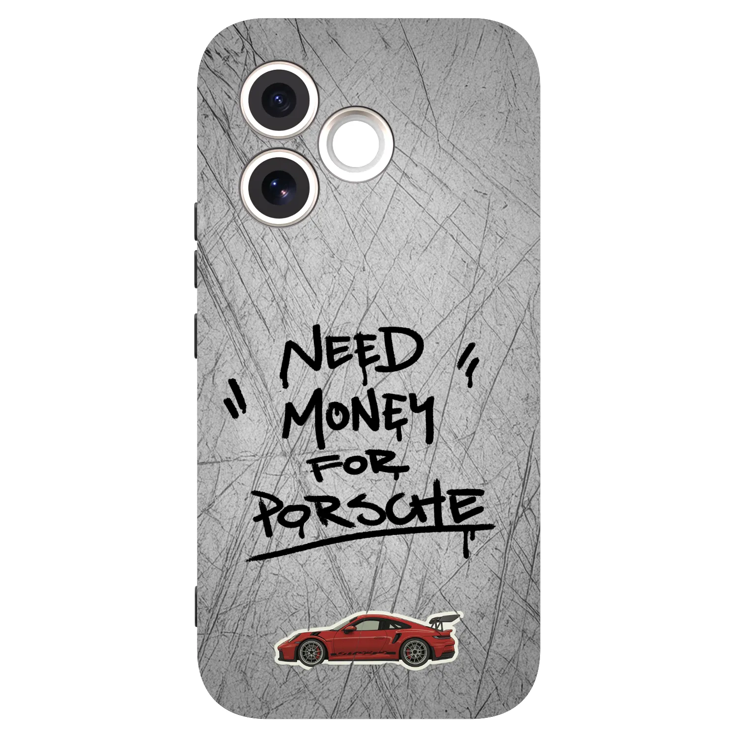 Picasee Honor 600 Lite Hülle - Schwarzes Silikon - Grey Drift