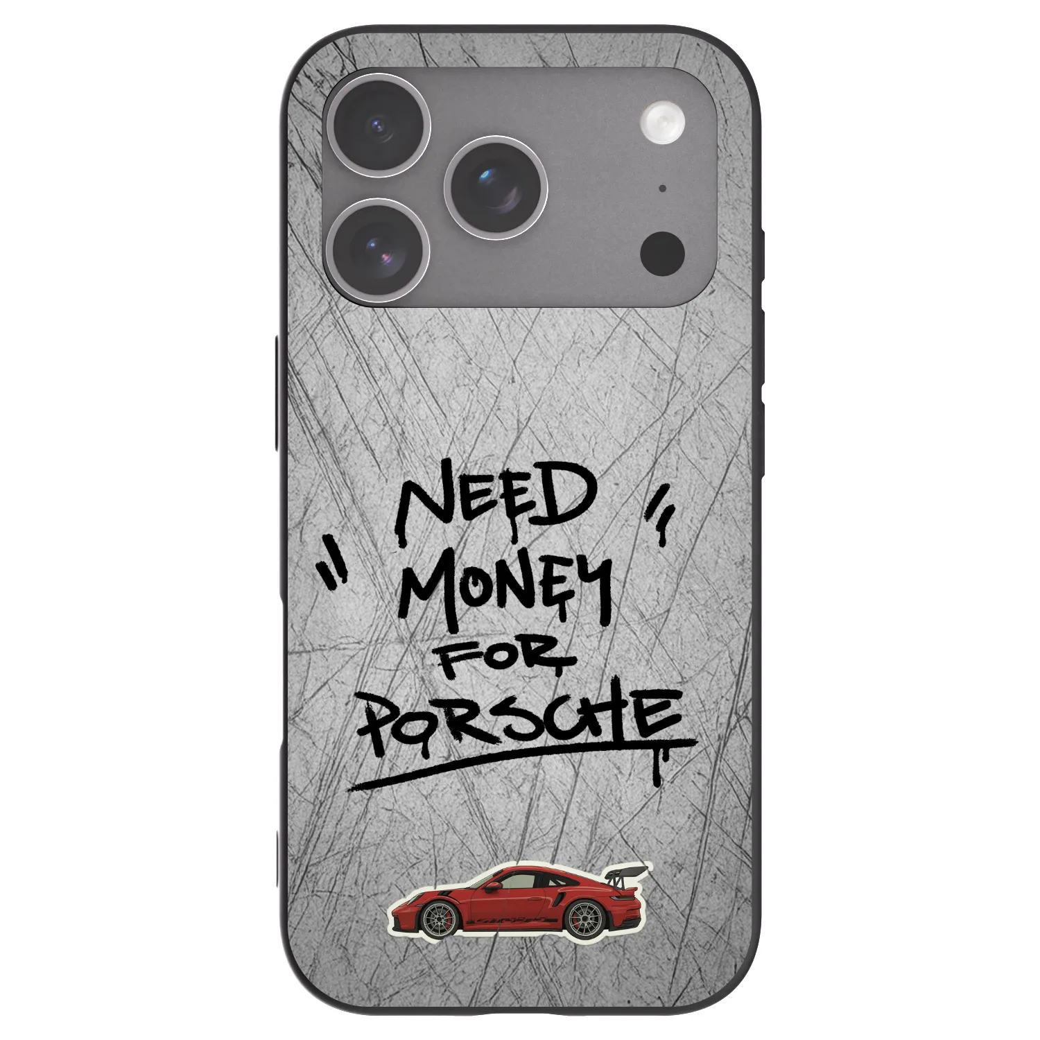 Picasee Apple iPhone 18 Pro Hülle - Schwarzes Silikon - Grey Drift
