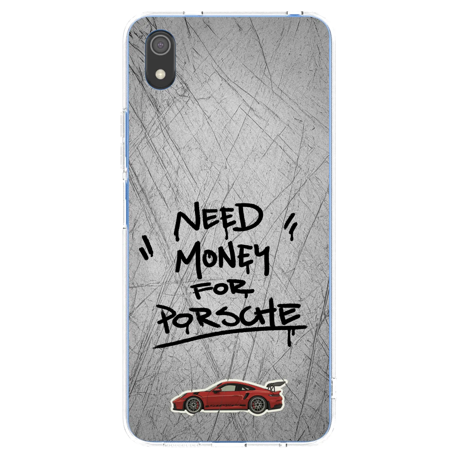 Picasee Xiaomi Redmi 7A Hülle - Transparentes Silikon - Grey Drift