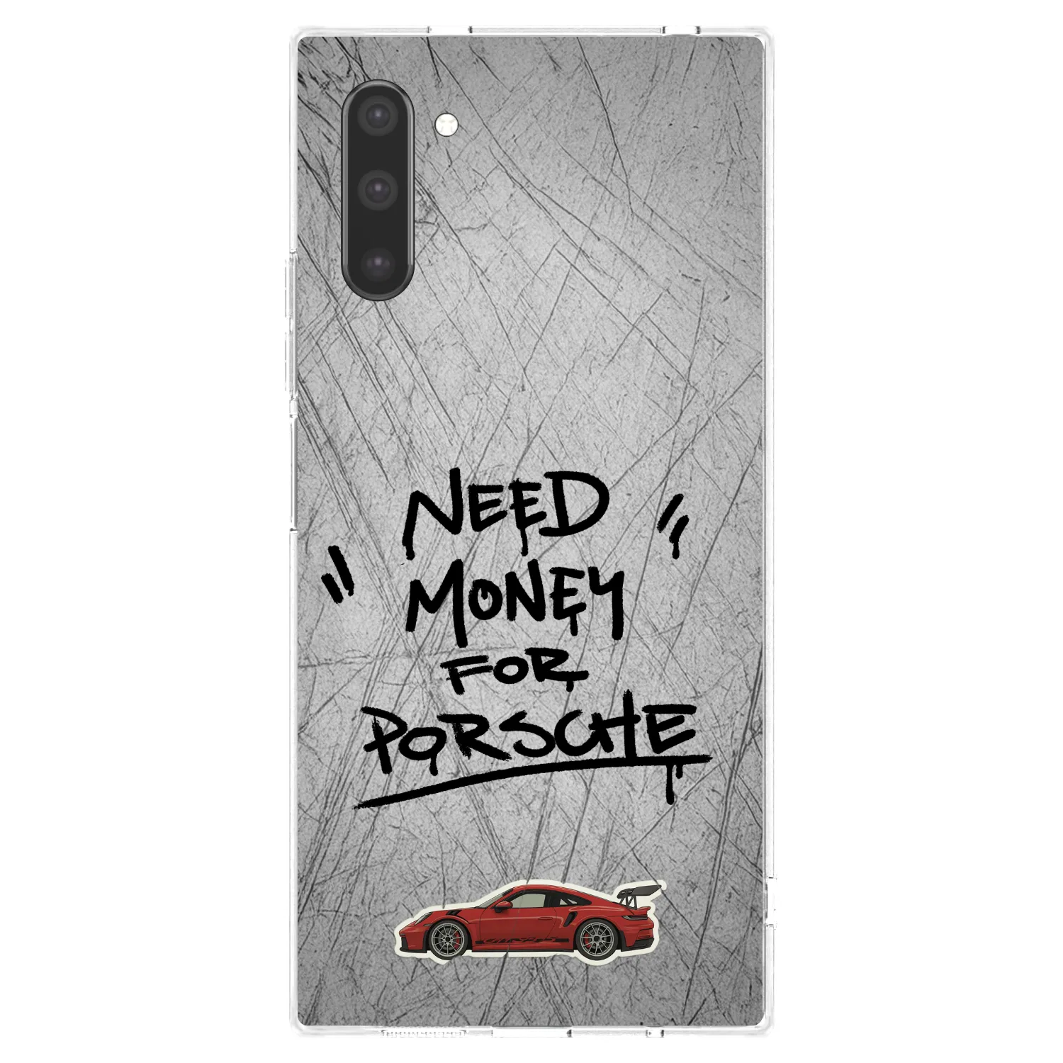 Picasee Samsung Galaxy Note 10 N970F Hülle - Transparentes Silikon - Grey Drift