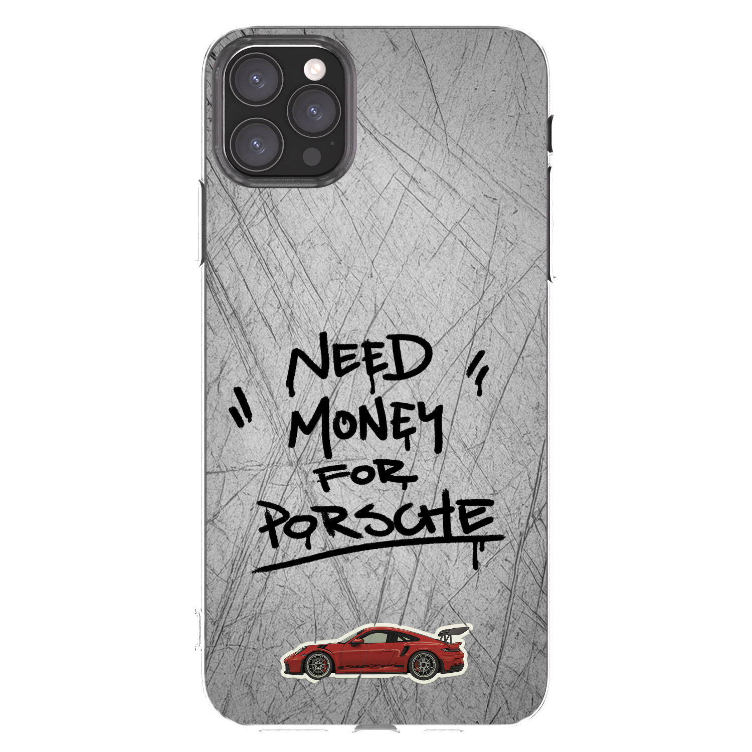 Picasee Apple iPhone 11 Pro Max Hülle - Transparentes Silikon - Grey Drift