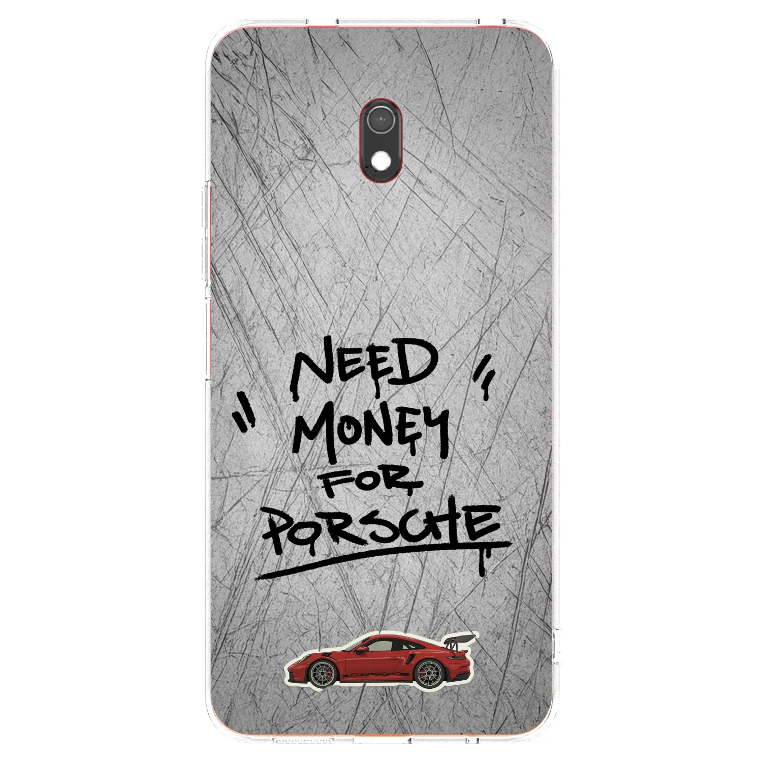 Picasee Xiaomi Redmi 8A Hülle - Transparentes Silikon - Grey Drift