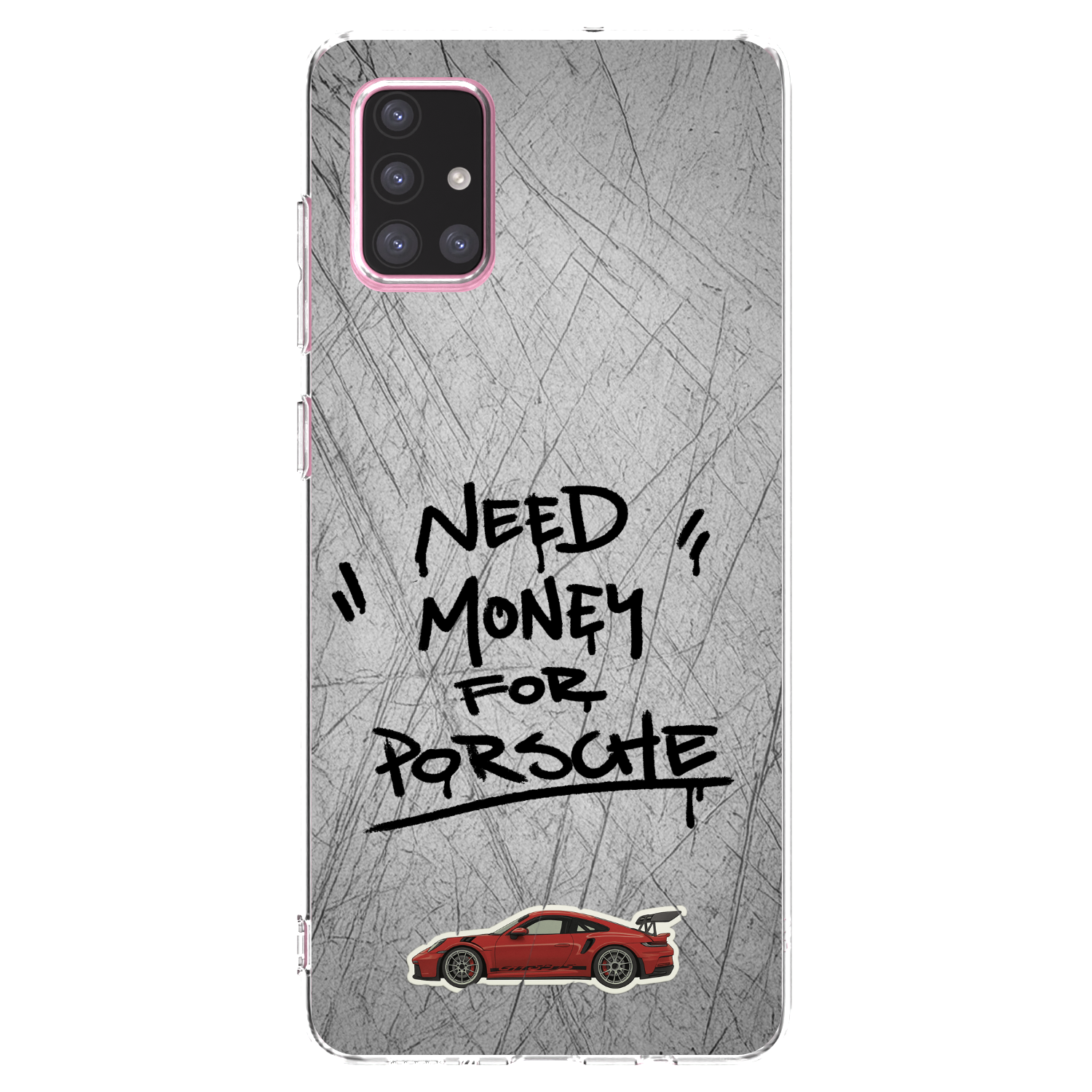 Picasee Samsung Galaxy A71 A715F Hülle - Transparentes Silikon - Grey Drift