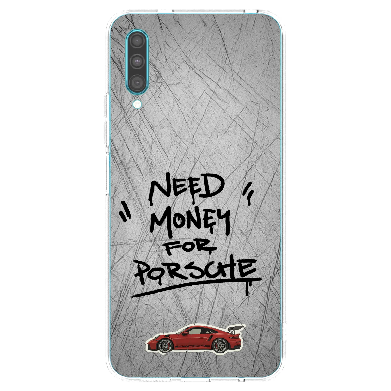 Picasee Samsung Galaxy A30s A307F Hülle - Transparentes Silikon - Grey Drift