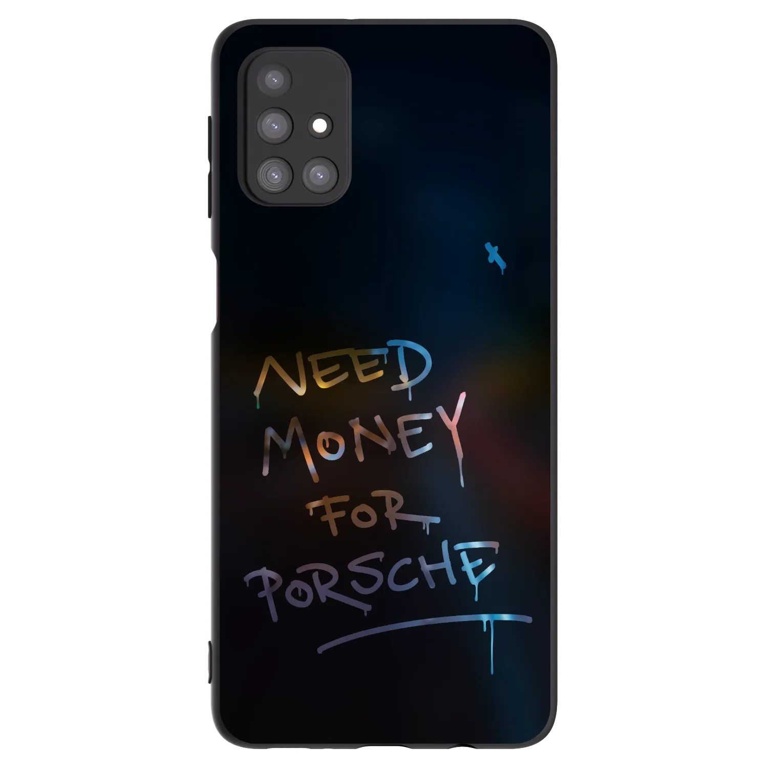 Picasee Samsung Galaxy M31s Hülle - Schwarzes Silikon - Neon Nights