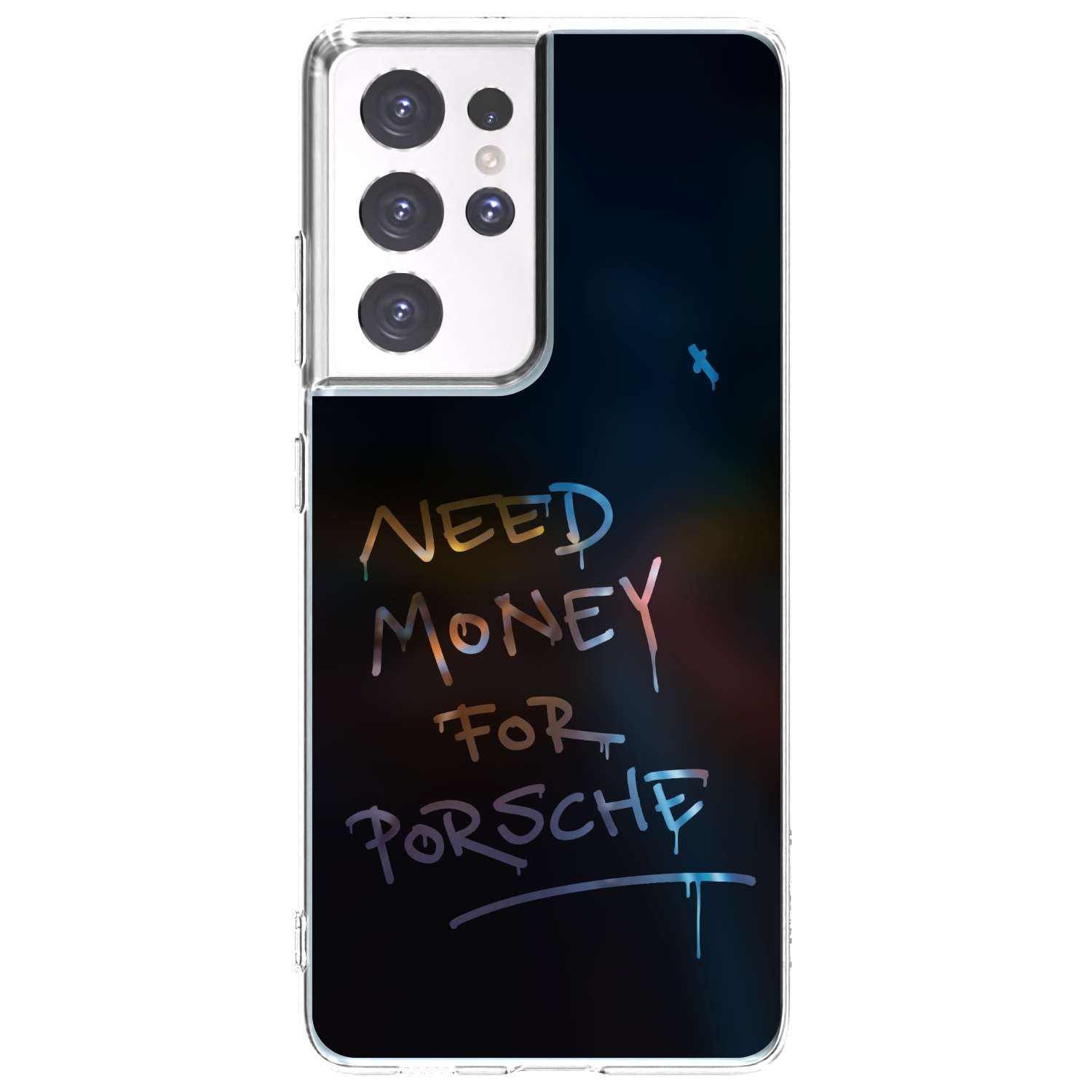 Picasee Samsung Galaxy S21 Ultra 5G G998B Hülle - Transparentes Silikon - Neon Nights