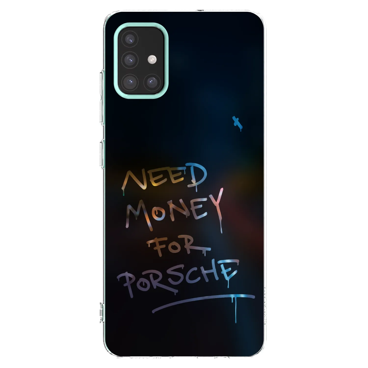 Picasee Samsung Galaxy M31s Hülle - Transparentes Silikon - Neon Nights