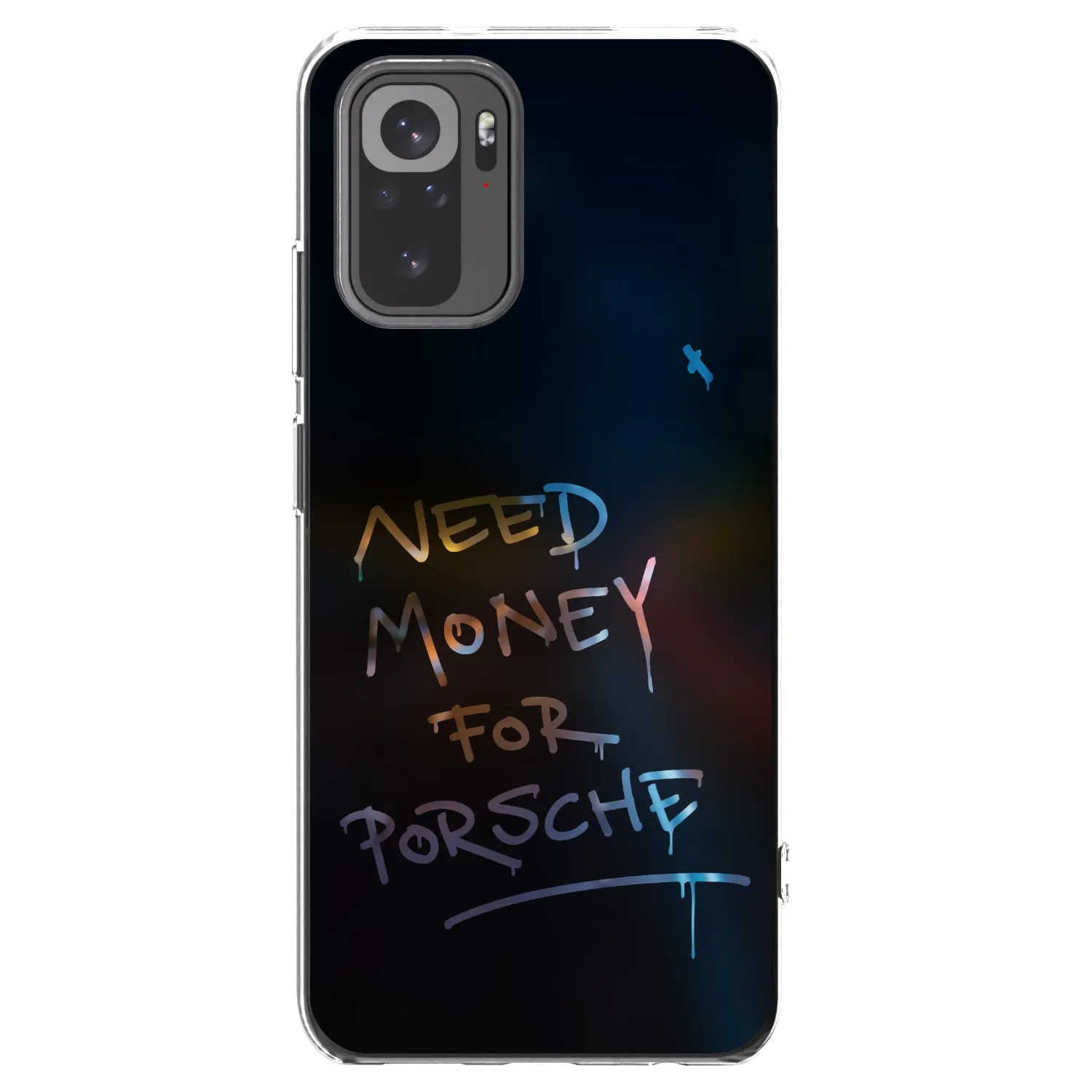 Picasee Xiaomi Redmi Note 10S Hülle - Transparentes Silikon - Neon Nights