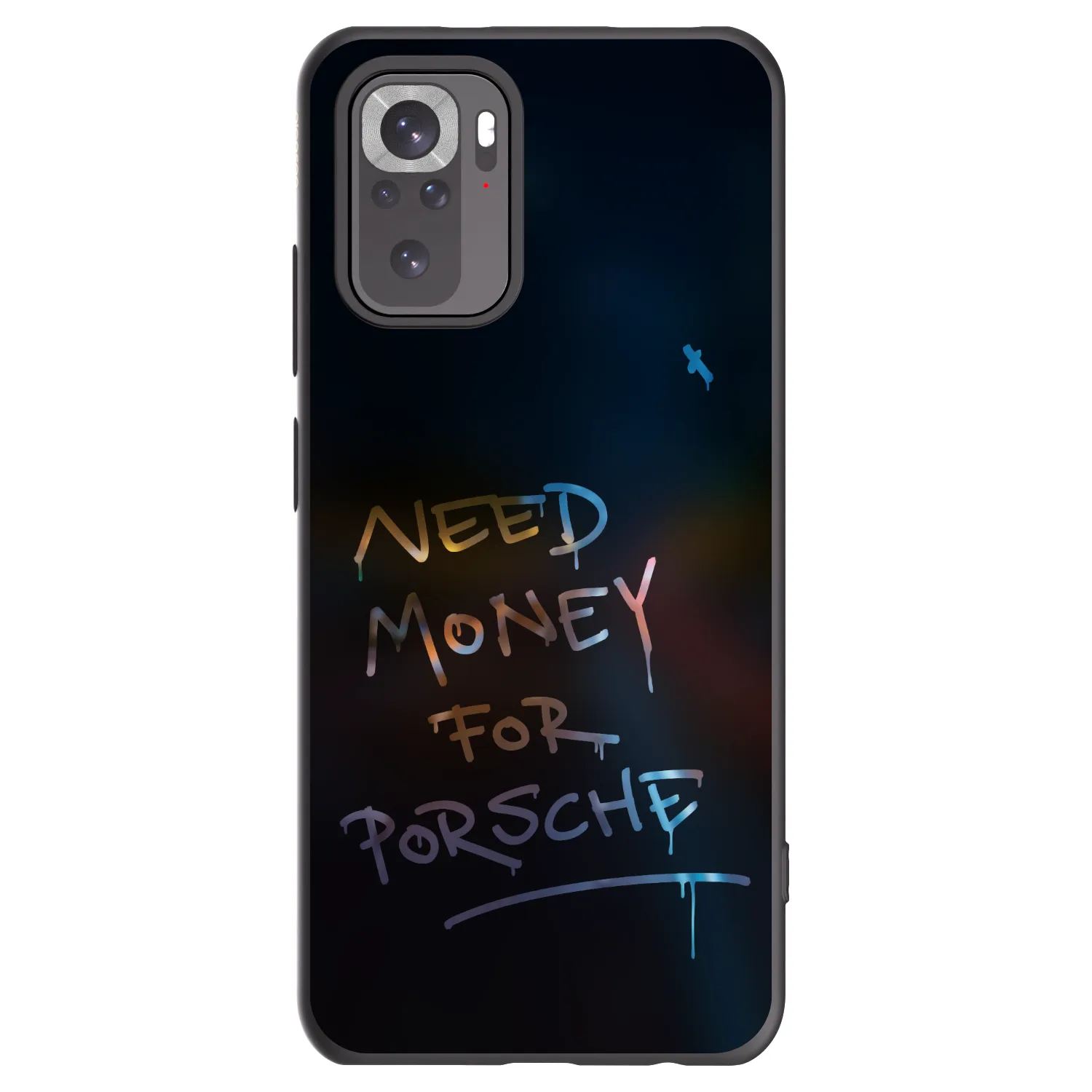 Picasee Xiaomi Redmi Note 10S Hülle - Schwarzes Silikon - Neon Nights
