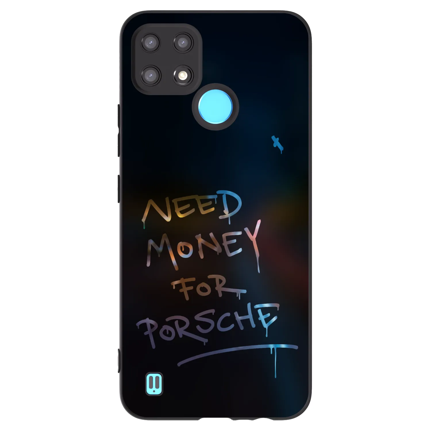 Picasee Realme C21 Hülle - Schwarzes Silikon - Neon Nights