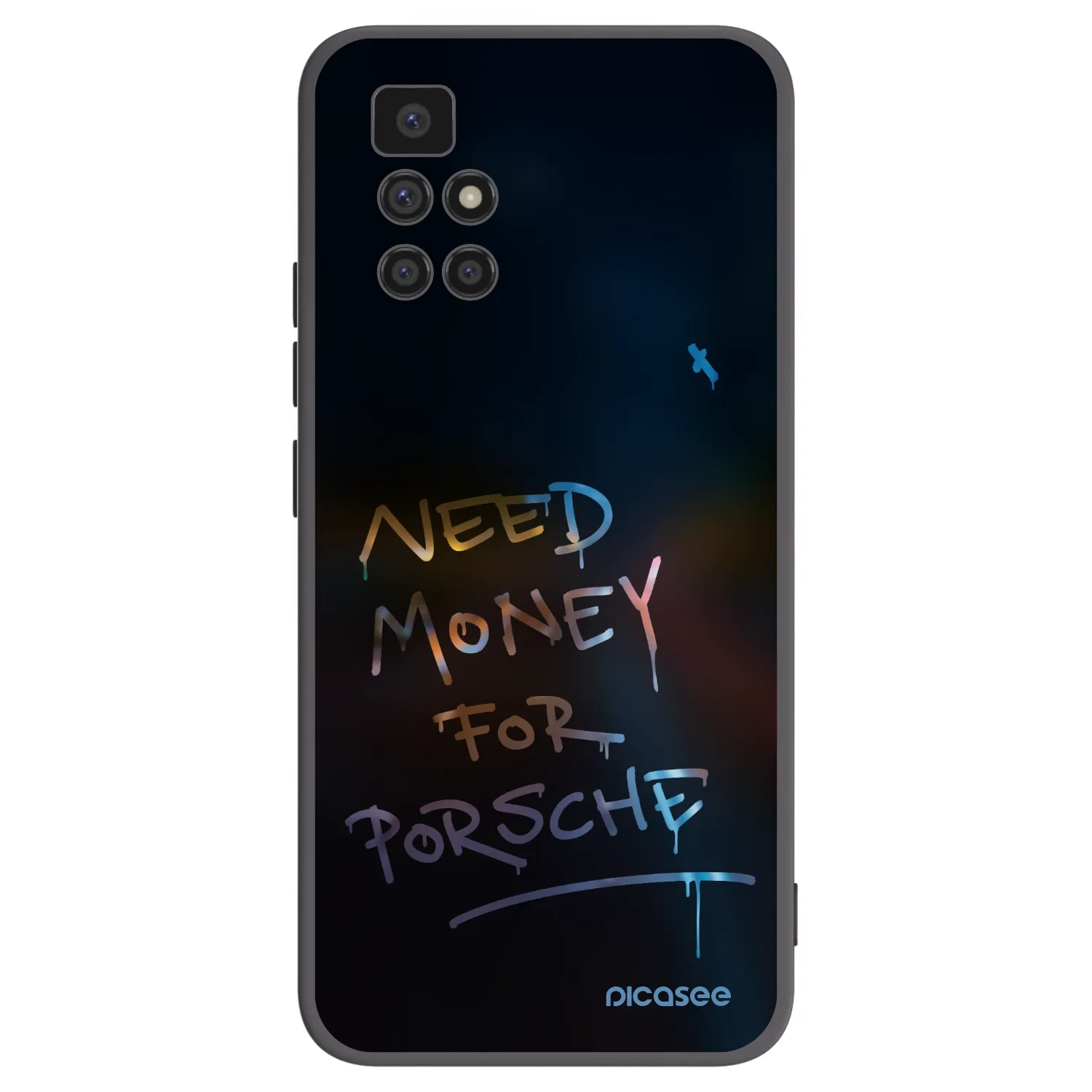 Picasee Xiaomi Redmi 10 Hülle - Schwarzes Silikon - Neon Nights